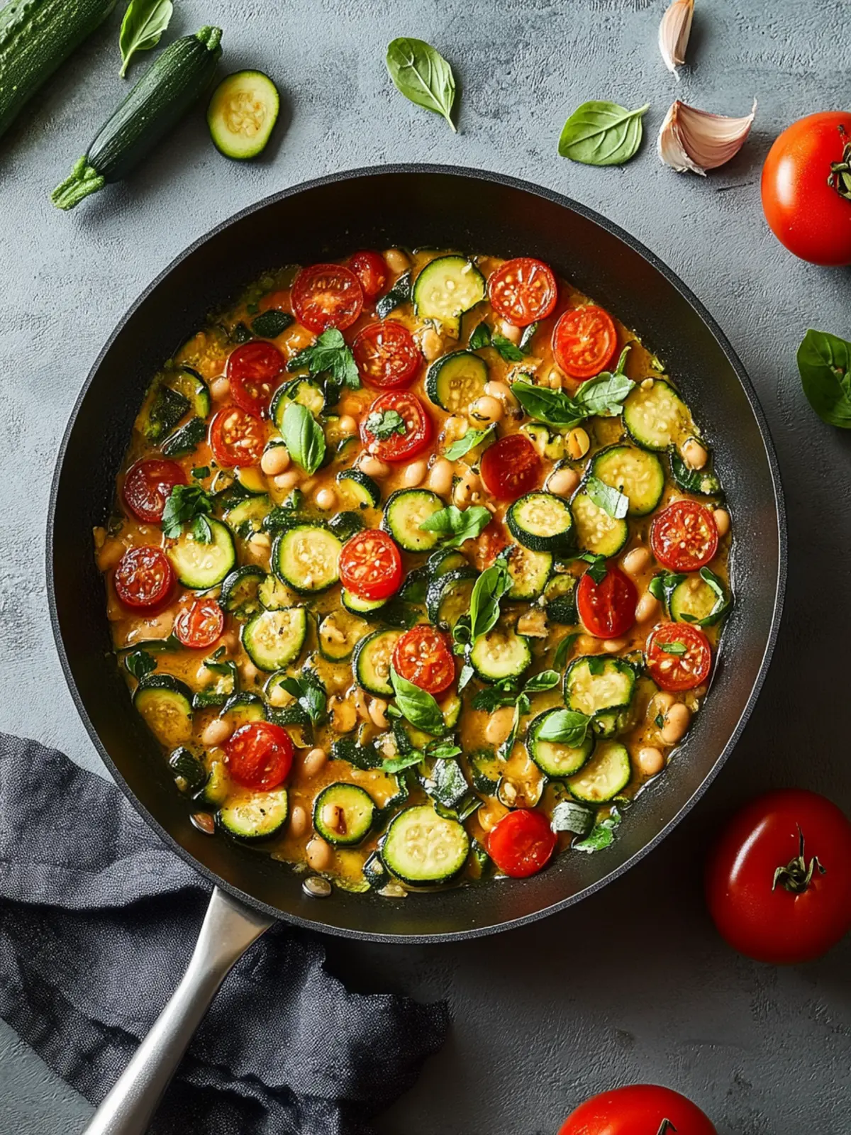 This zucchini bean pan you want to immediately cook again