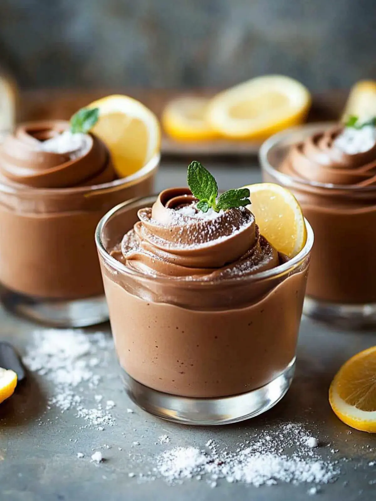 Schokoladenmousse mit Milch ohne Eier