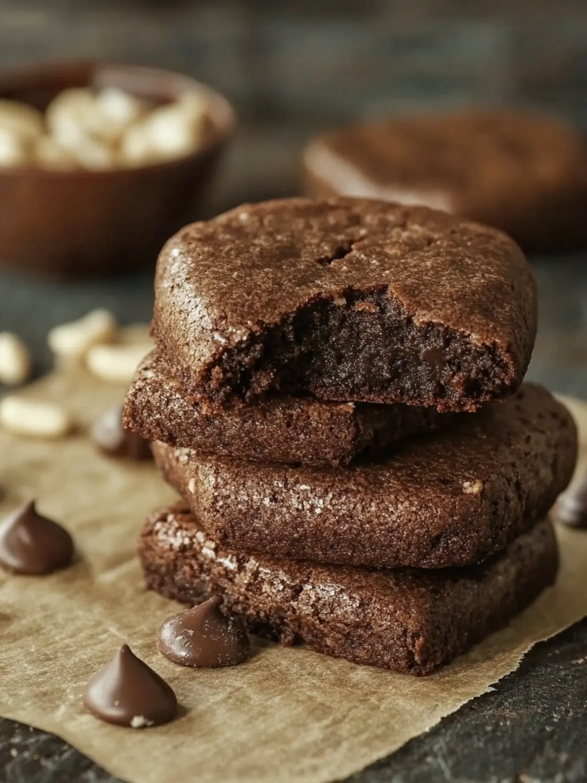 Gesunde Brownie Kekse ohne Backen | Hochprotein Kekse