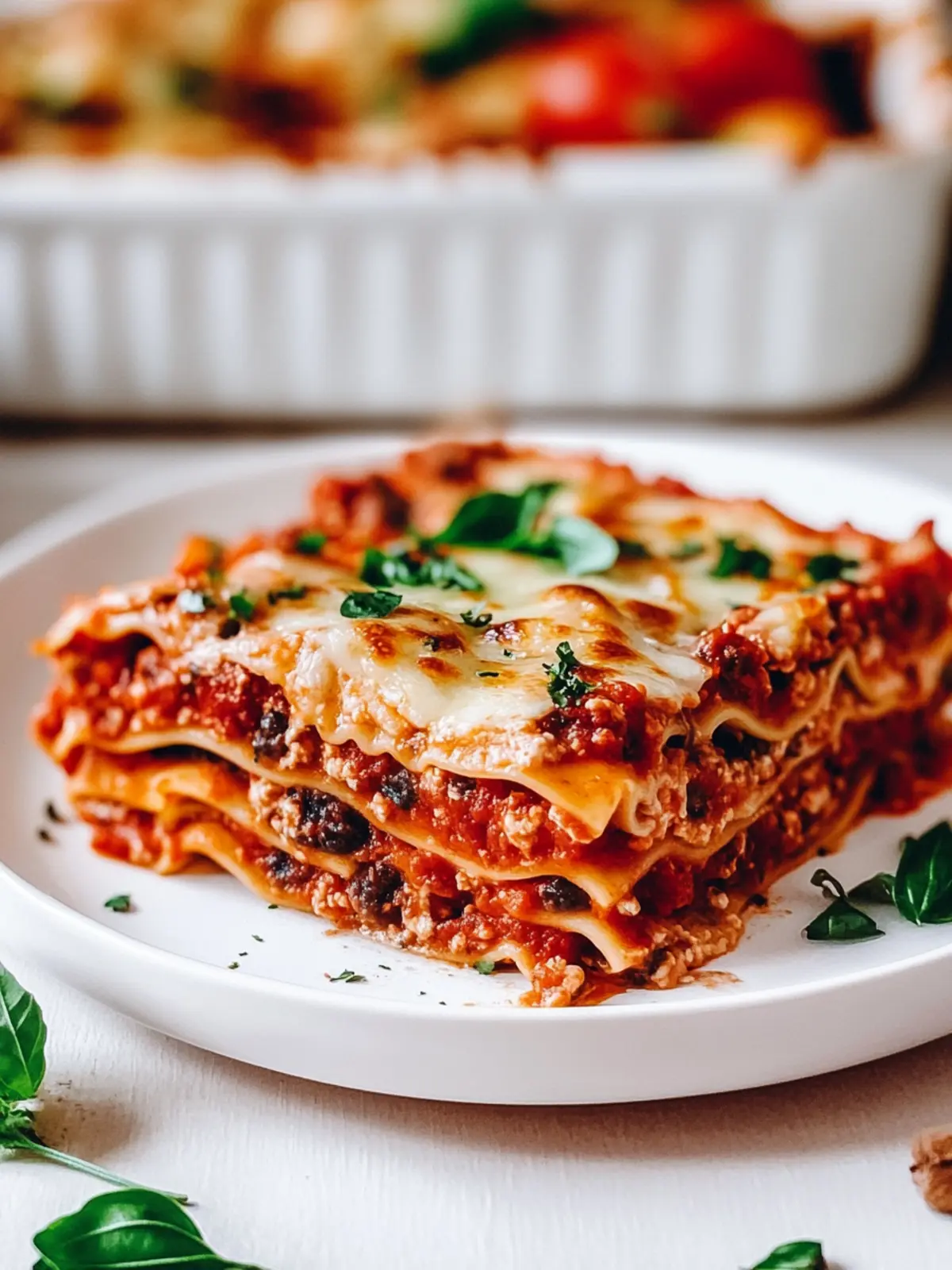 Vegane Lasagne-Rollen