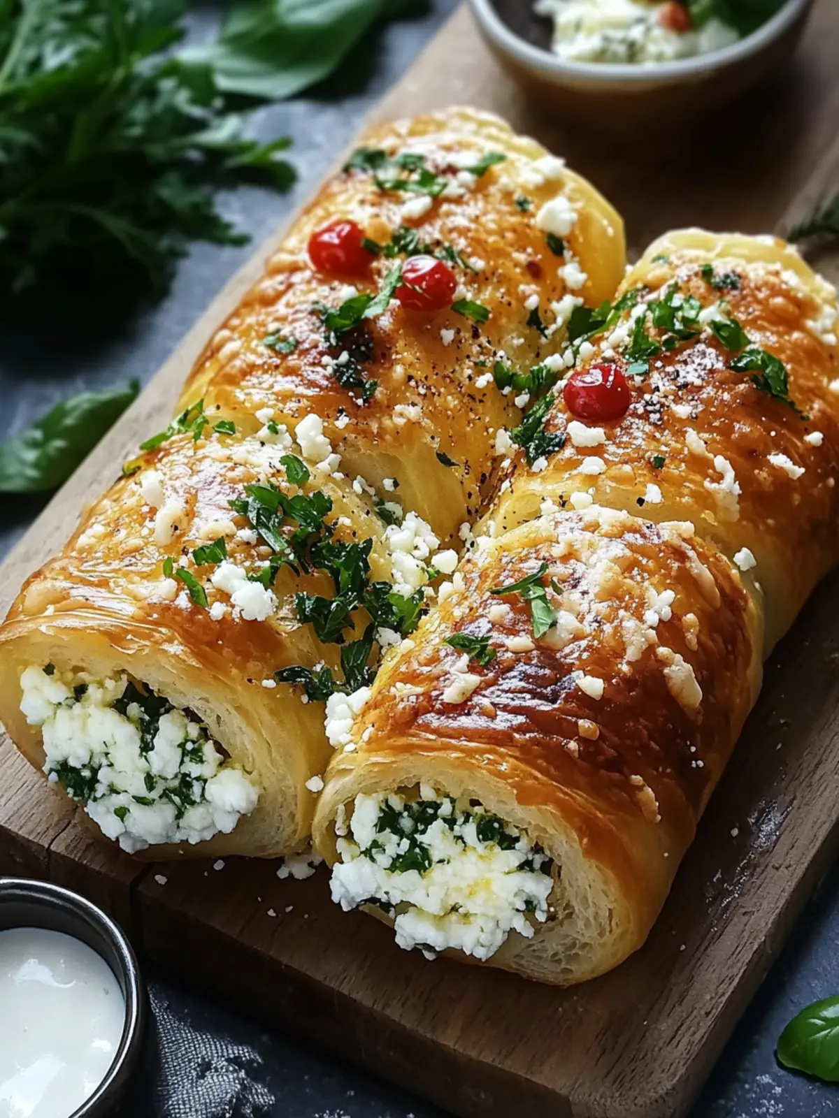 Knusprige Feta Röllchen Ofen