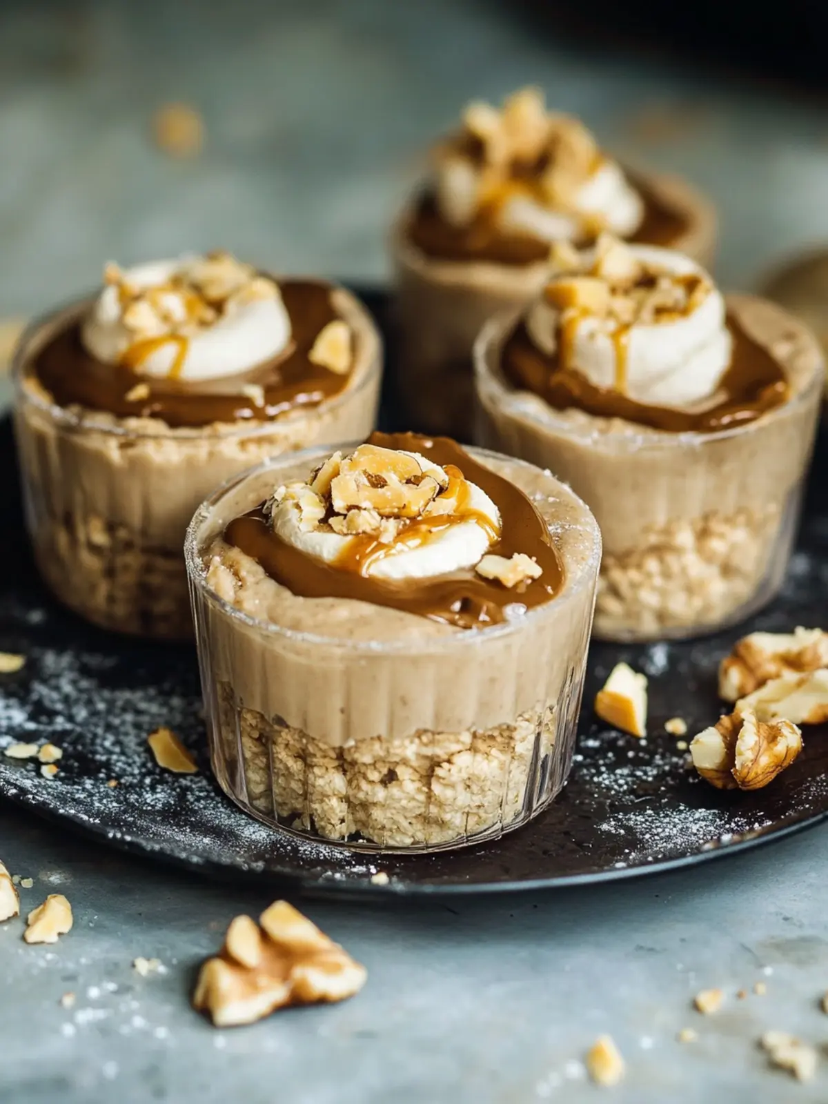 Erdnussbutter Haferbecher mit nur 5 Zutaten