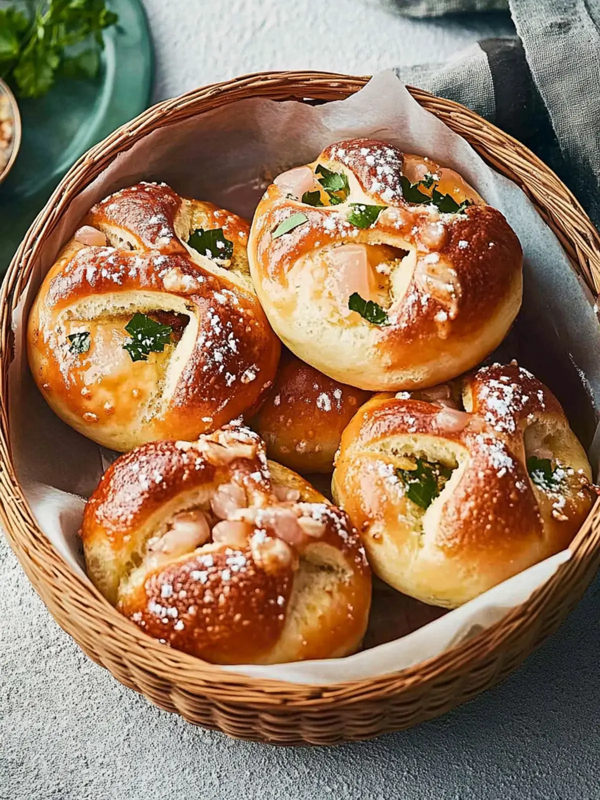 Herzhafte Hefeknoten mit Fenchelbutter