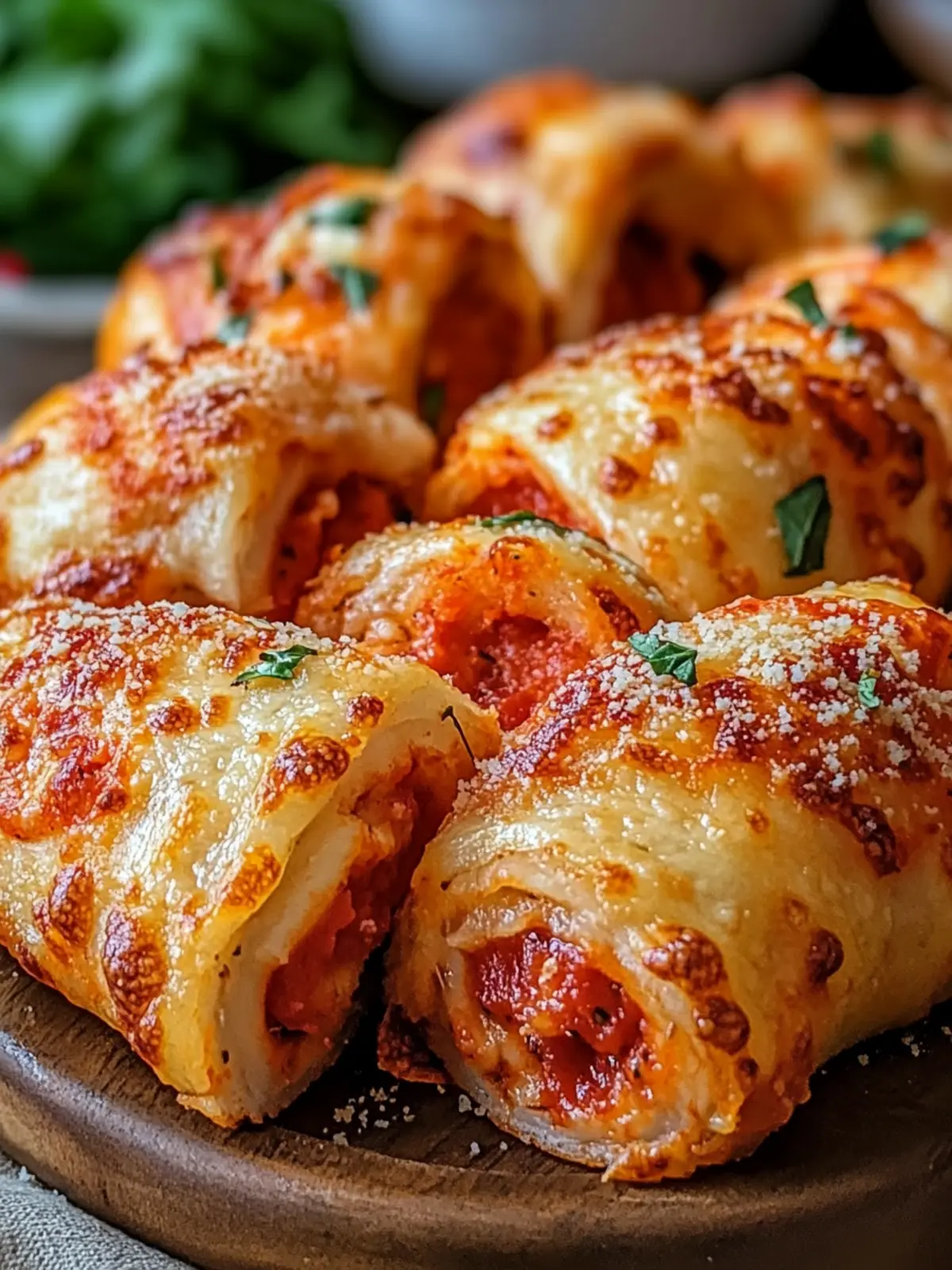Knusprige Air Fryer Pizza Rollen