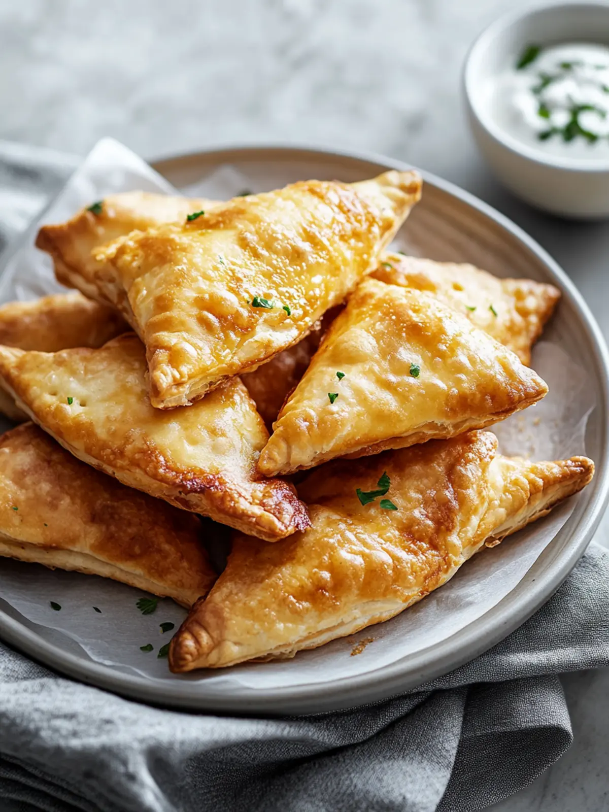 Airfryer Schinken-Käse-Taschen Rezept