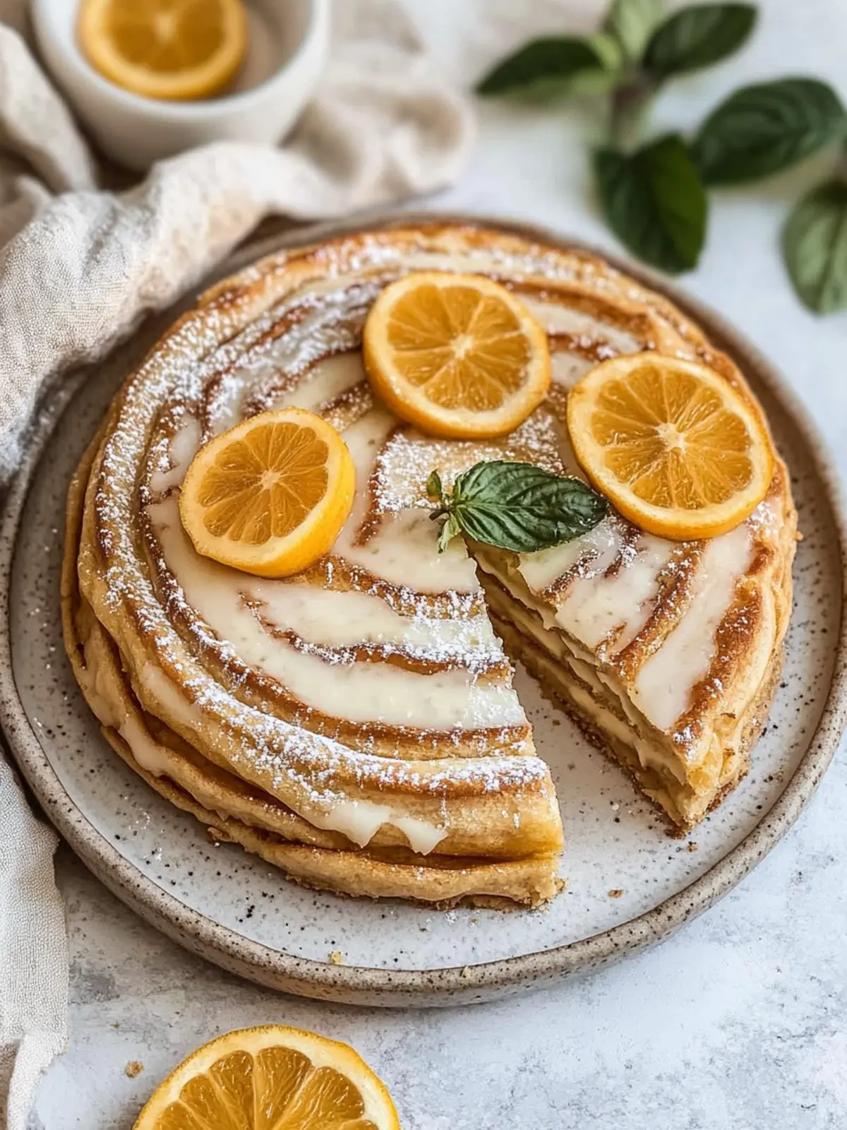 Vegane Zimtschnecken-Pfannkuchen