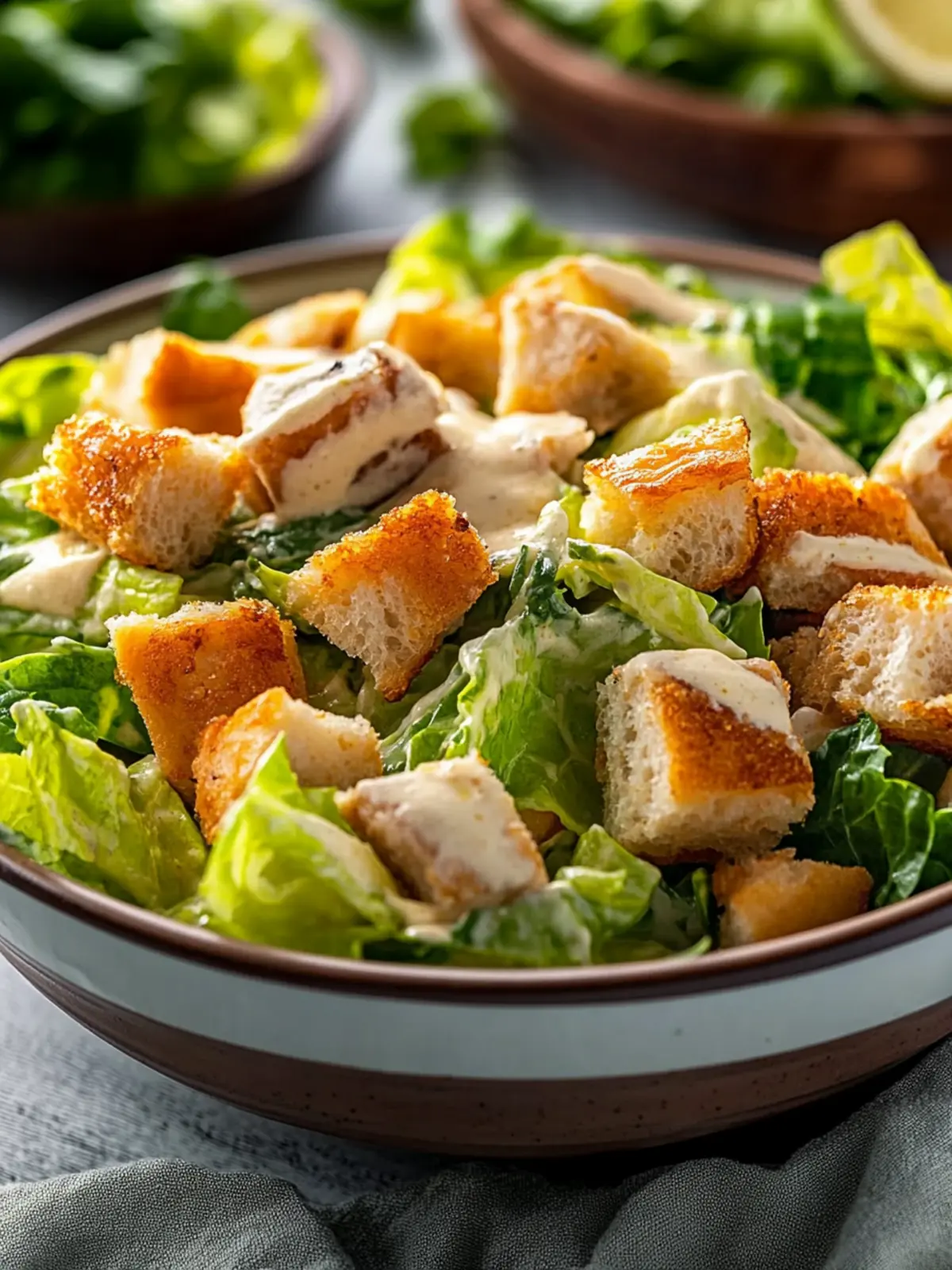 Caesar-Salat mit Huhn – originales Rezept