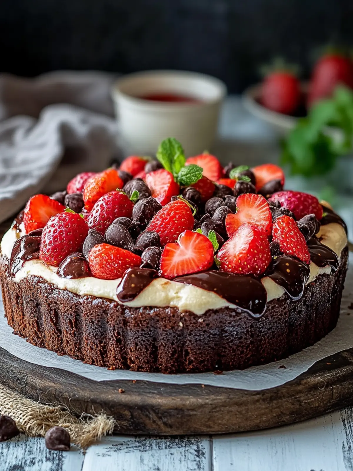 Kastenkuchen mit Erdbeeren und Schokolade: Lieblingskuchen