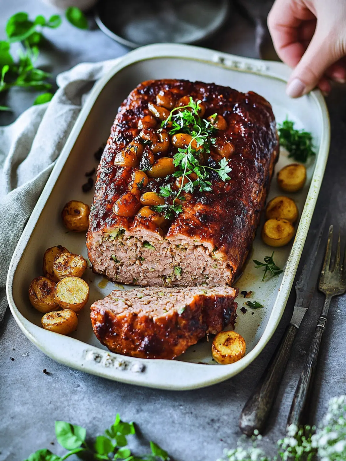 Veganer Braten aus Bohnen