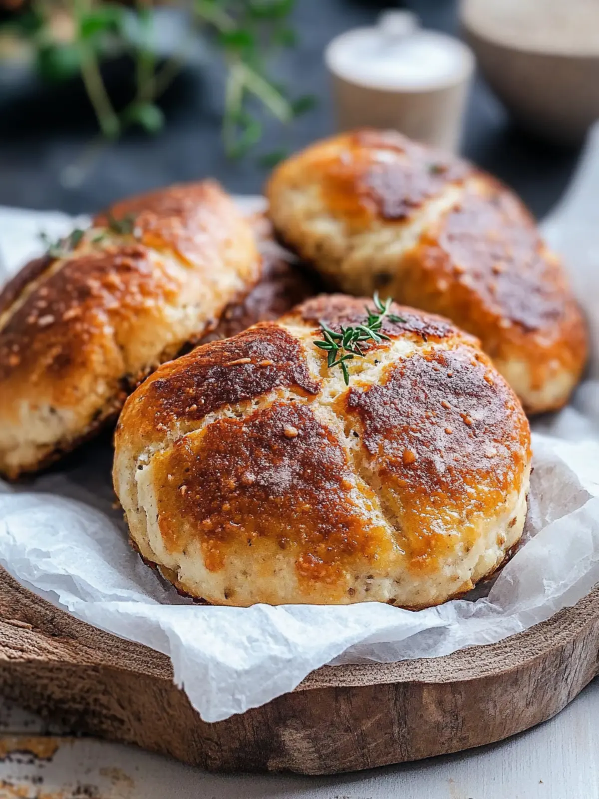 Niedrigcarb Quarkbrötchen ohne Mehl