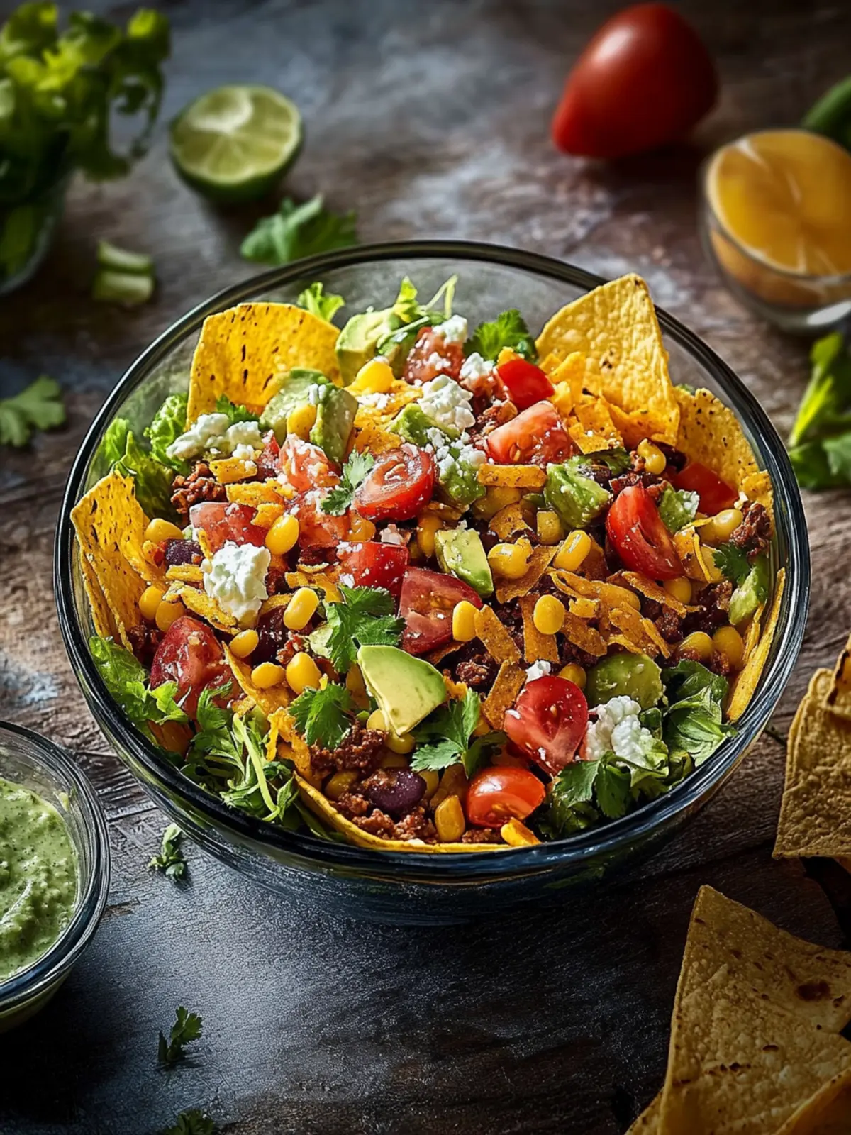 Taco-Salat – Mexikanischer Schichtsalat