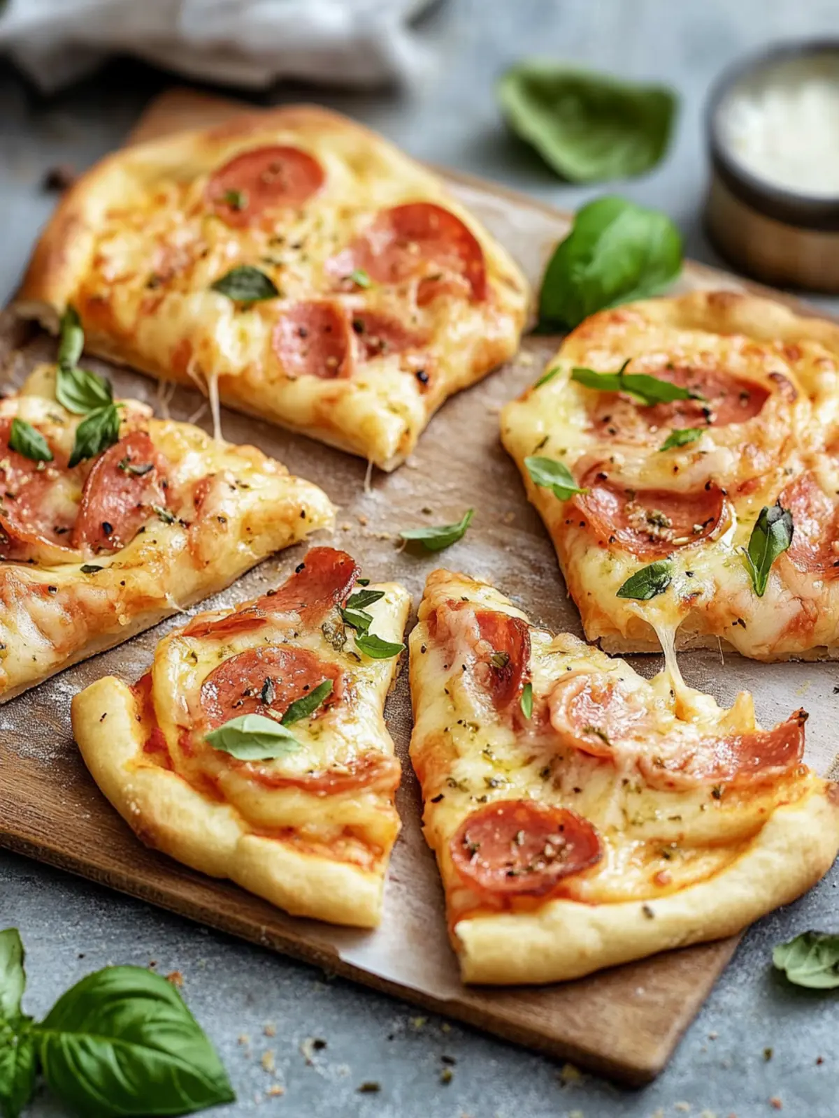 Pizzaschnecken mit Blätterteig