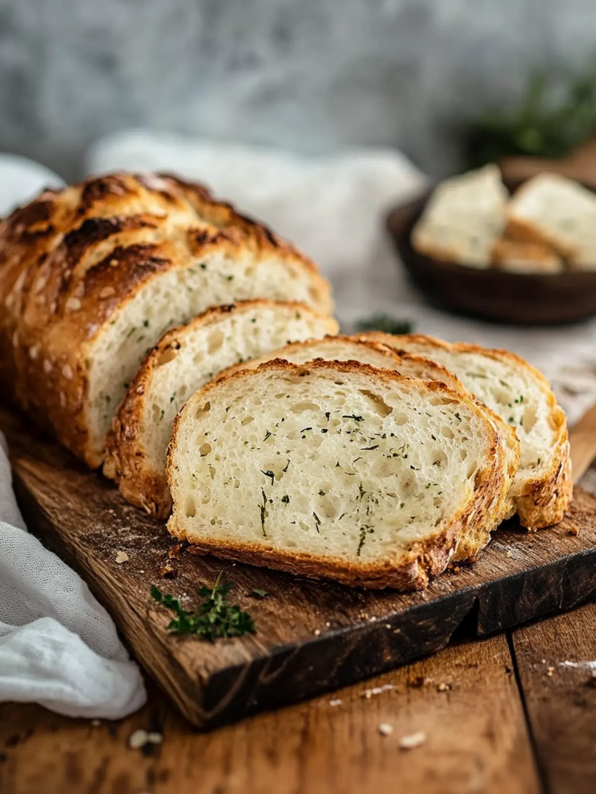 Knoblauch-Faltenbrot