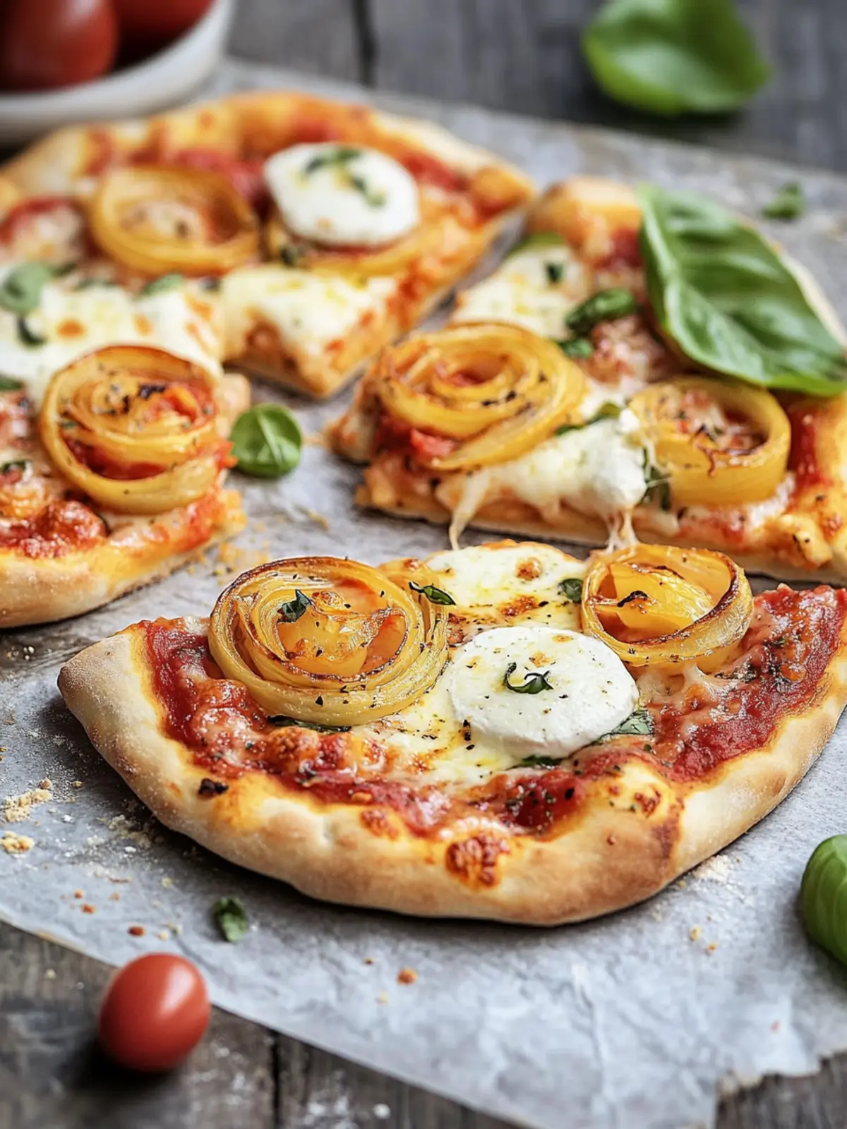 Pizzaschnecken mit Blätterteig