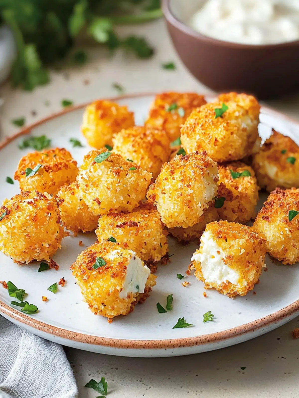 Feta-Bites from the Airfryer: A crispy snack in 10 minutes