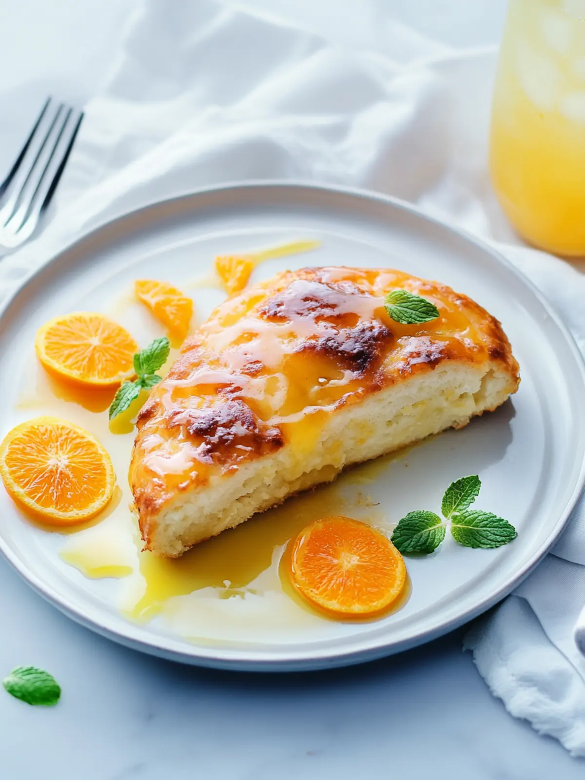 Hähnchenbrust mit Orangenglasur