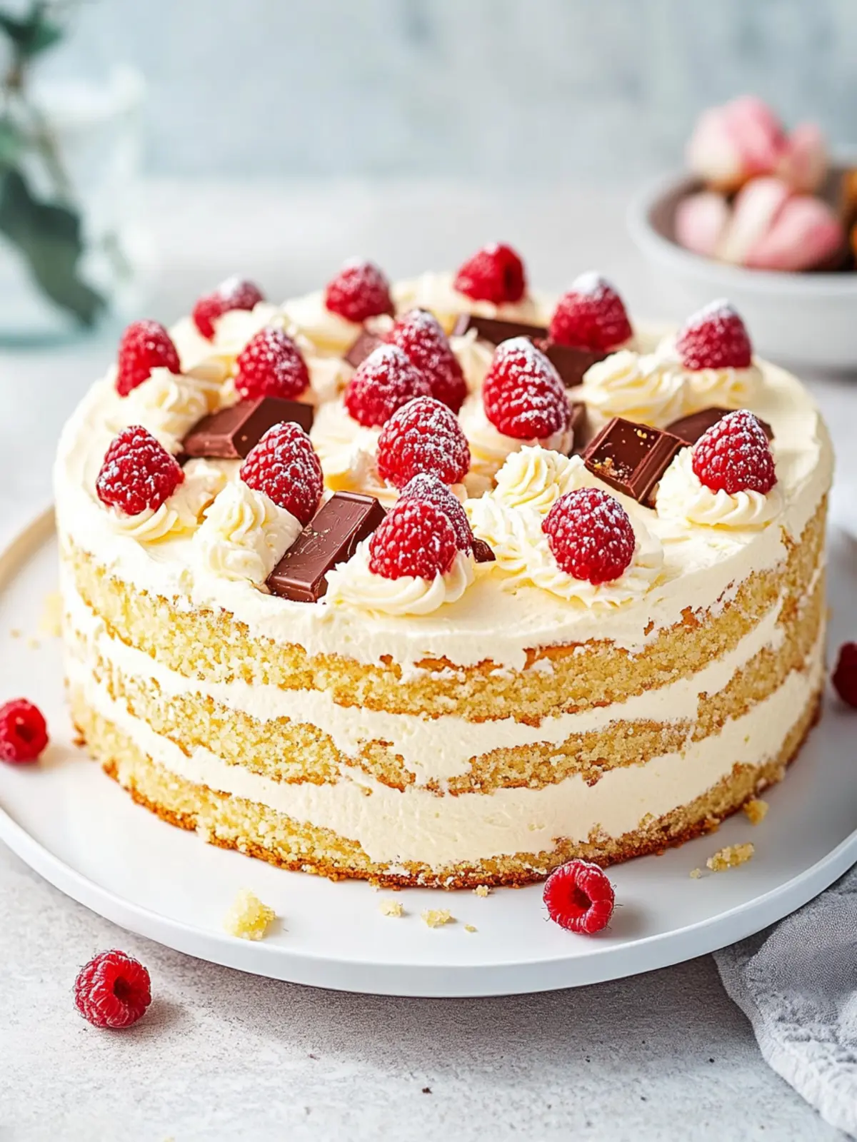 Weiße Schokoladen-Torte