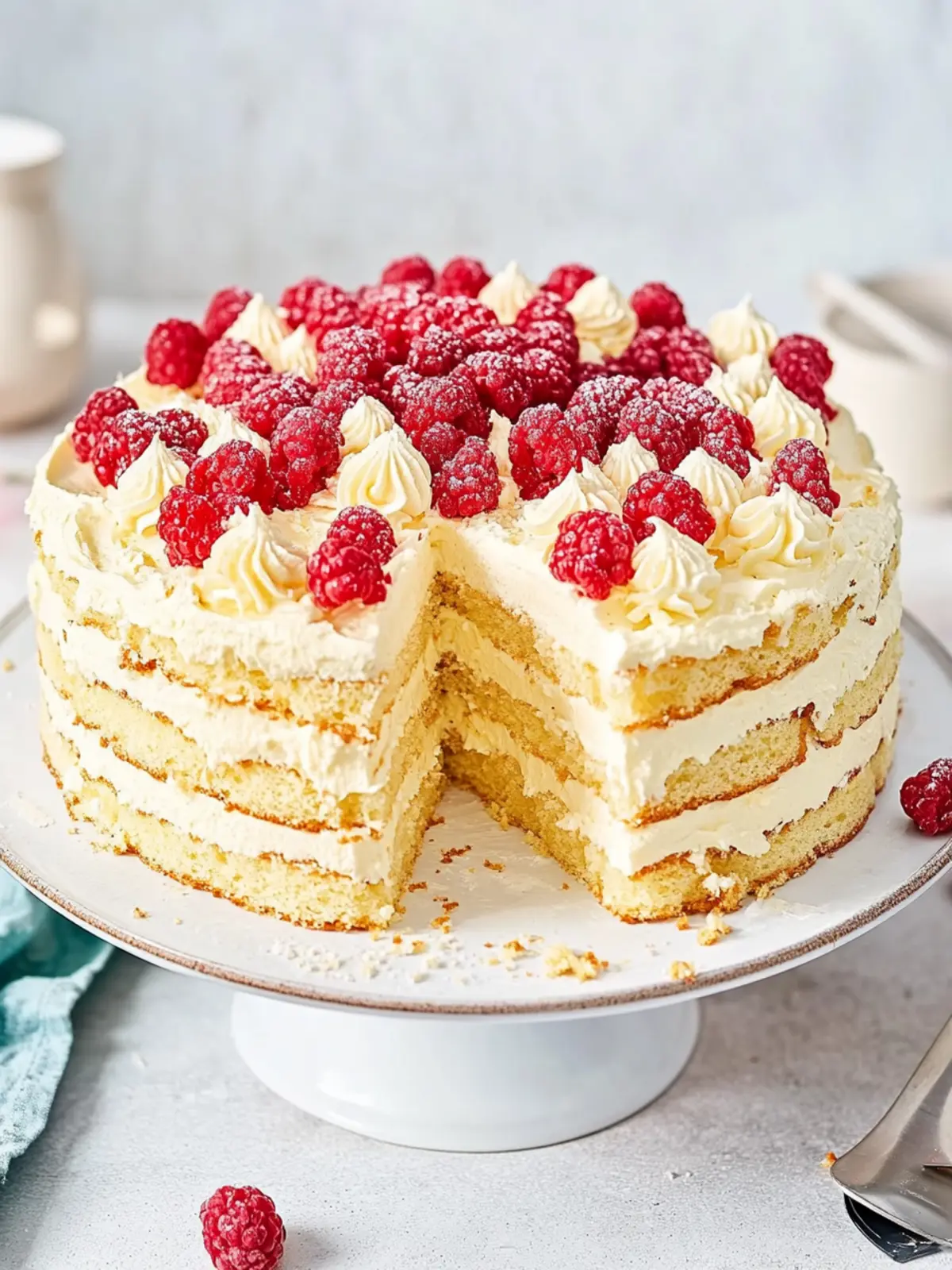 Weiße Schokoladen-Torte