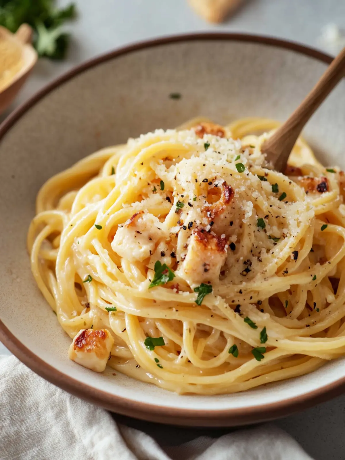 Vegetarische Halloumi Carbonara – Cremiger Pasta-Hochgenuss