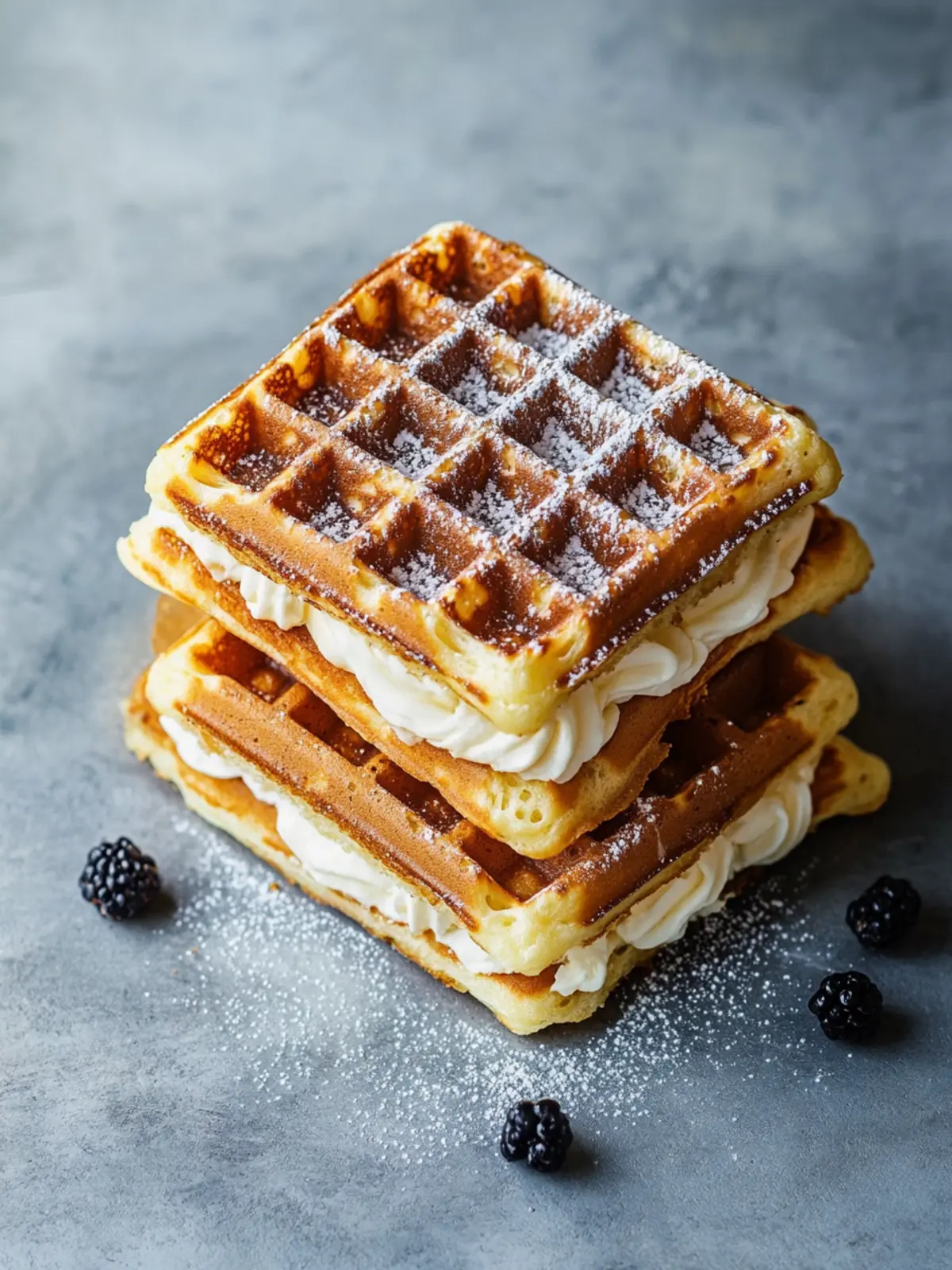 Belgische Waffeln Knoppers Stil