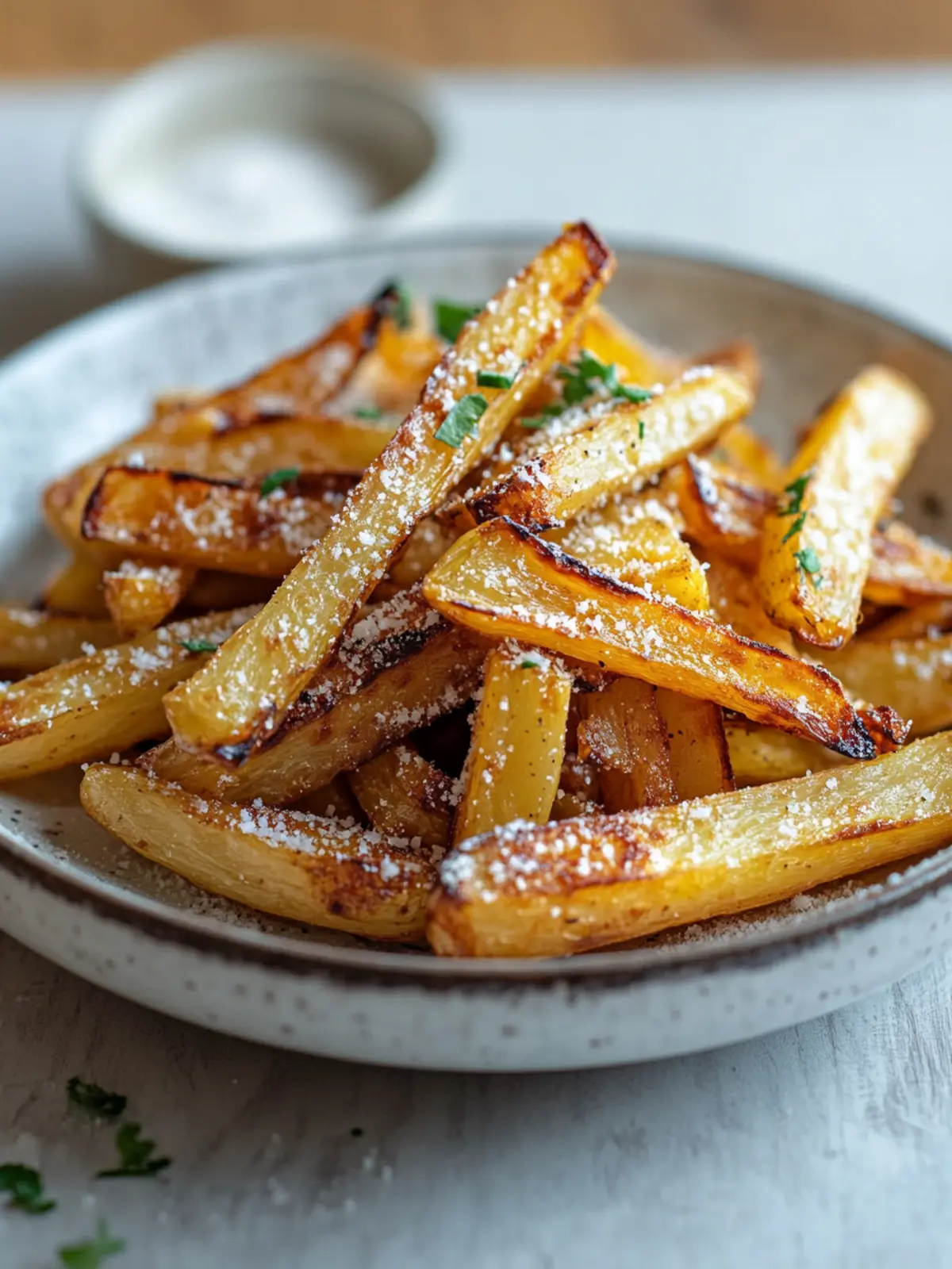 Airfryer Kohlrabi-Pommes Rezept