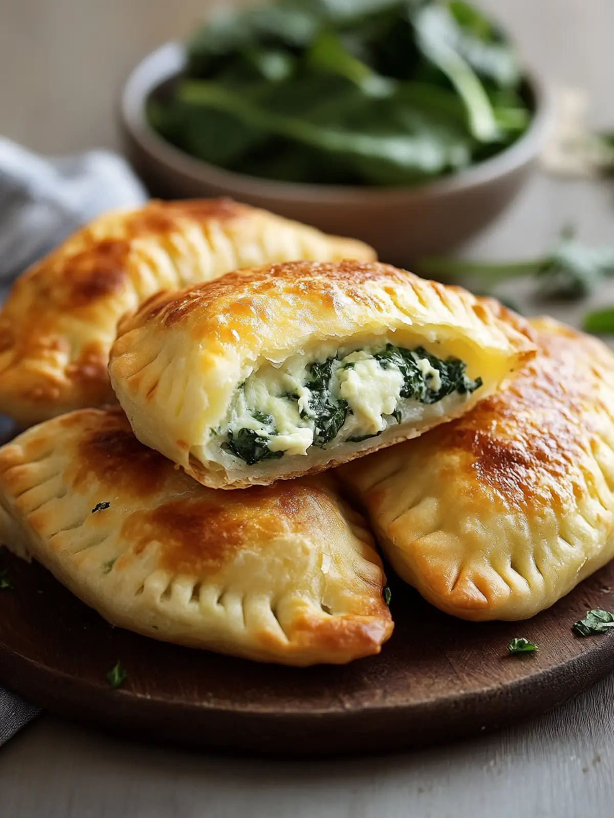 Potato pockets with cream cheese spinach filling: classics made effortless