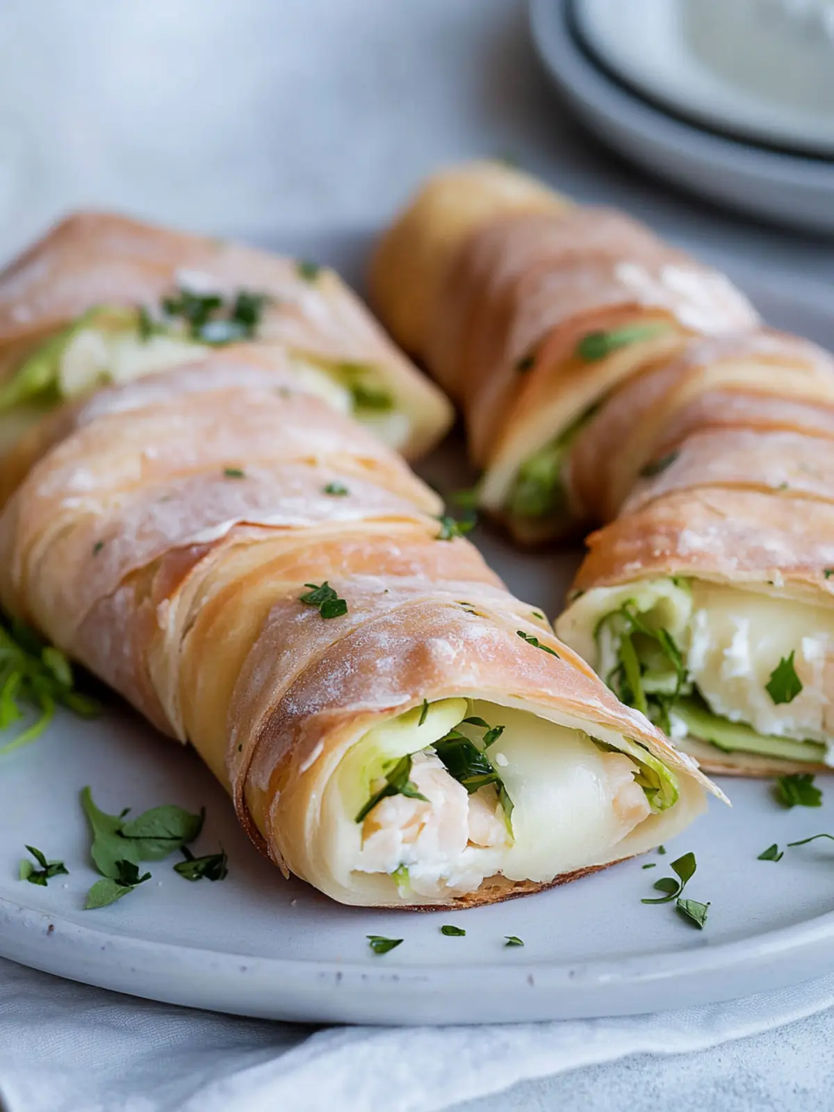 Schinkenröllchen mit Frischkäse