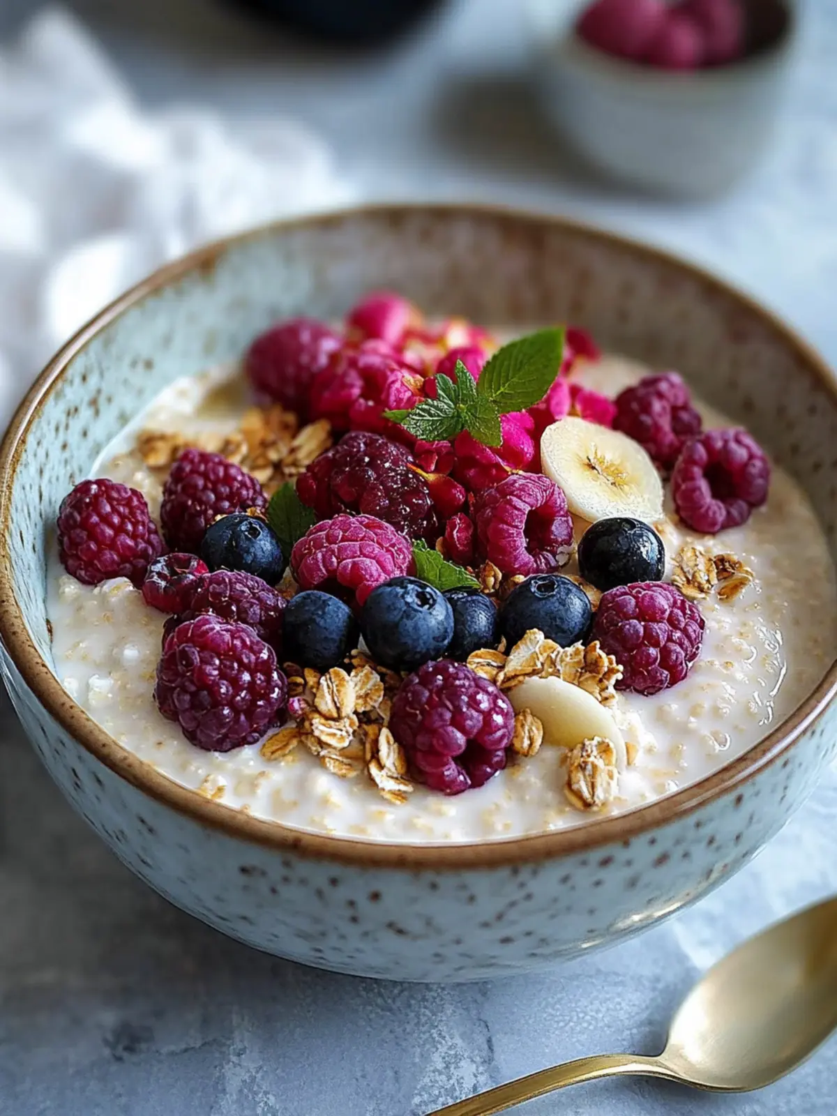 Joghurt Porridge Schüssel gesund: Das perfekte Frühstück für einen guten Start