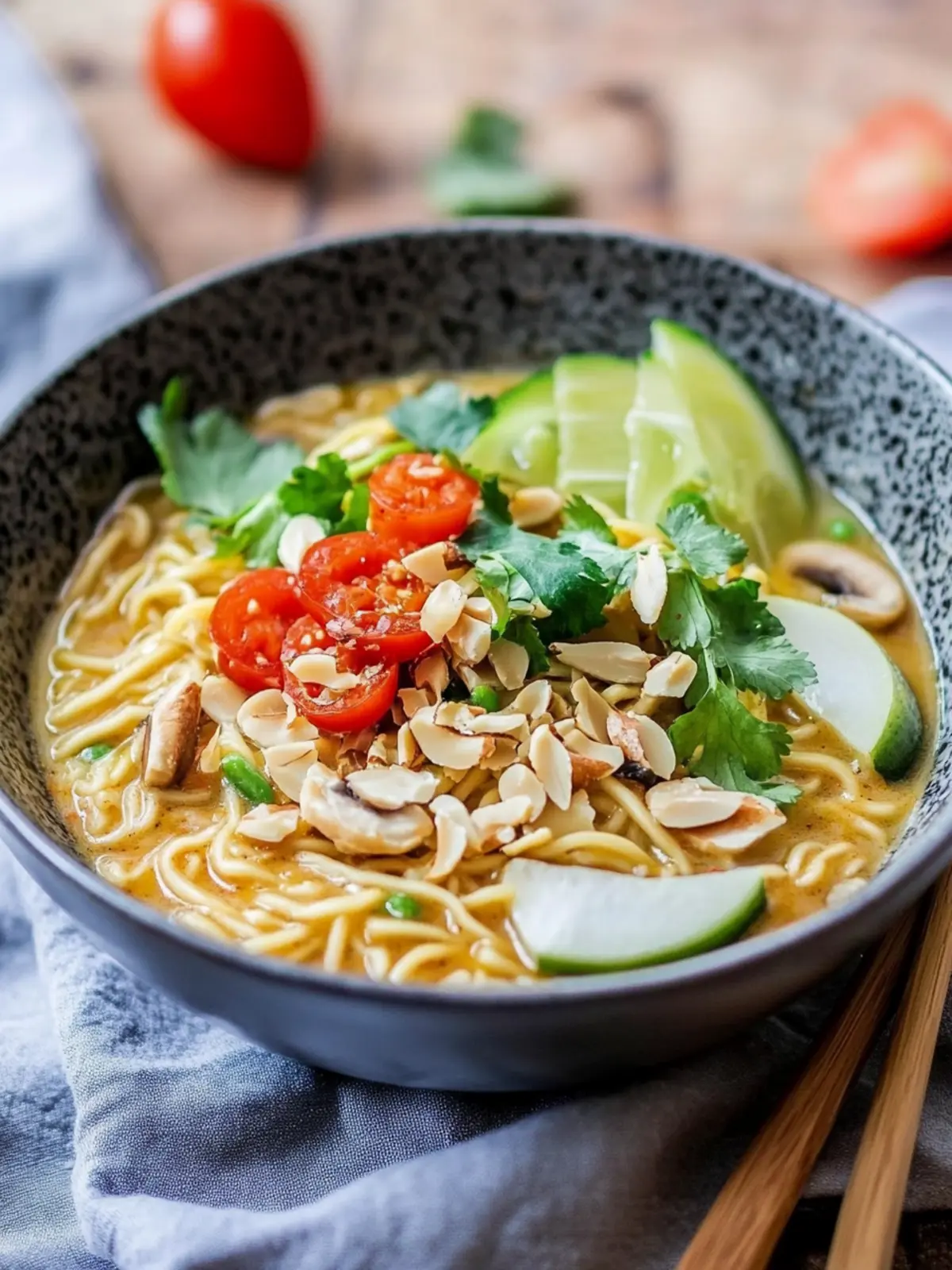 Erdnuss-Ramen Rezept | cremig, 25 Minuten, Eine Pfanne