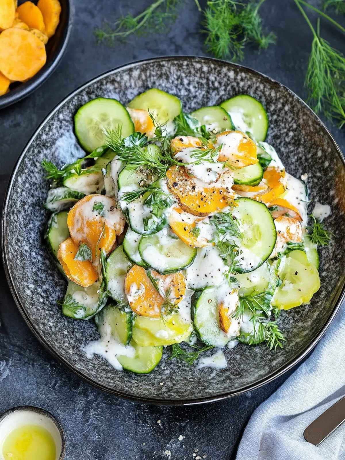 Knuspriger Kartoffelsalat: Knusprig & lecker