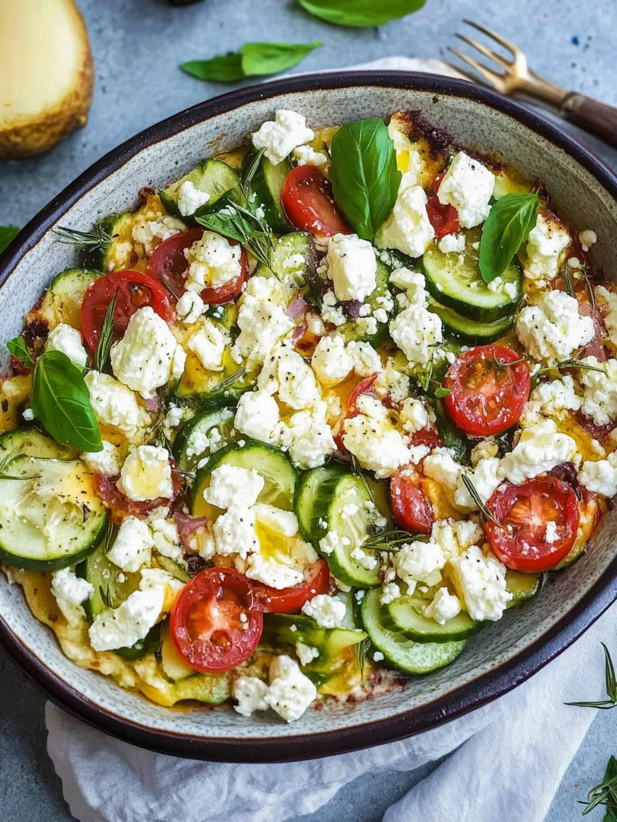 Kritharaki Auflauf mit Feta