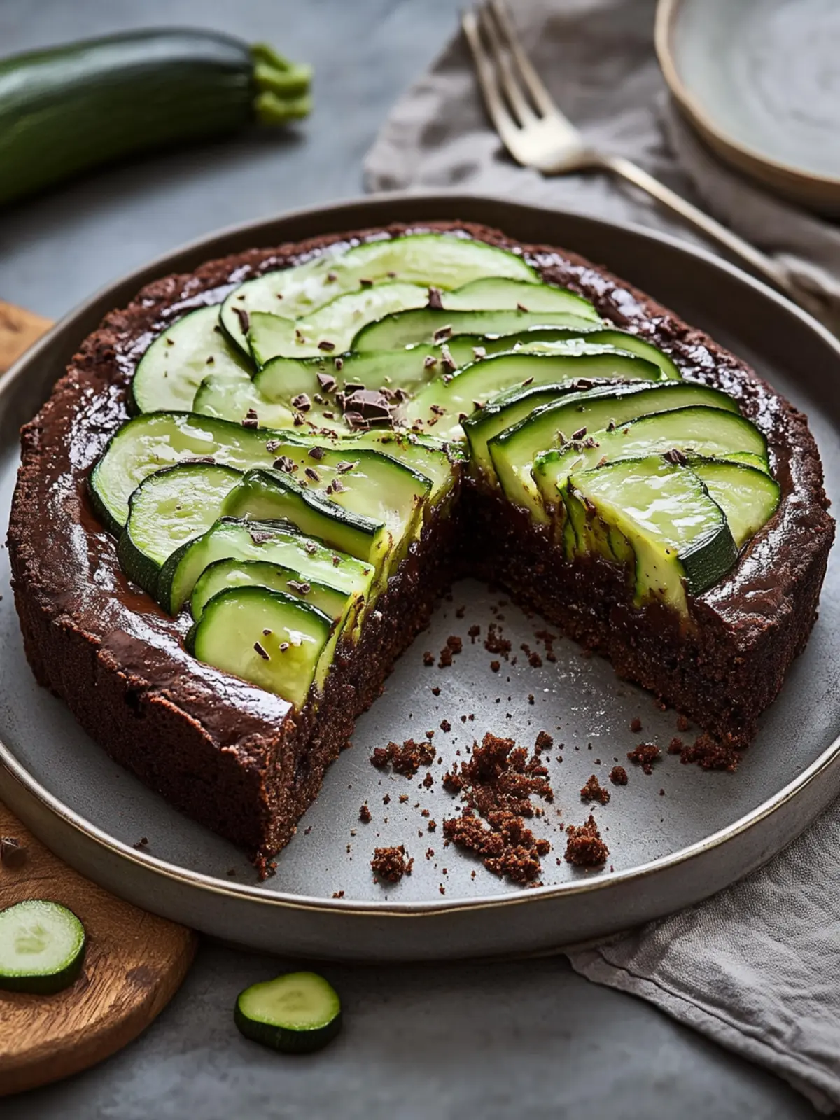 Veganer Zucchini-Schokokuchen