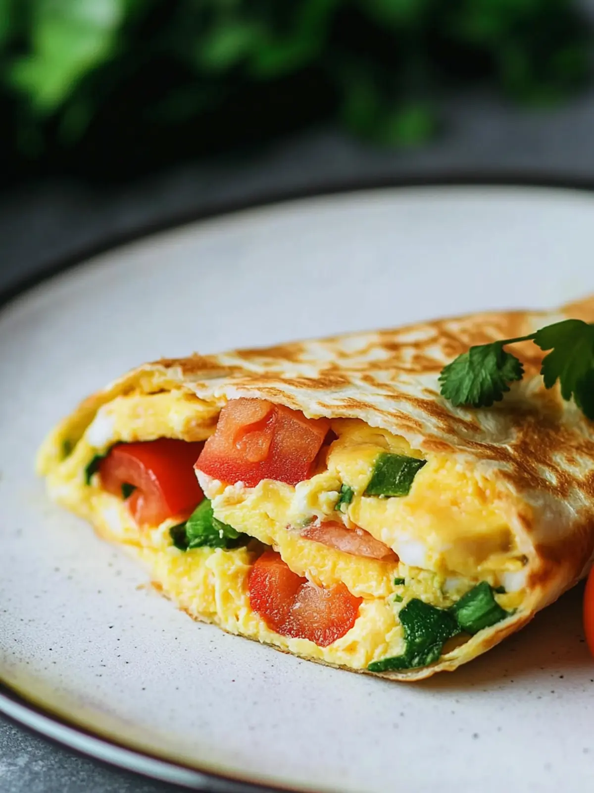 Proteinreiches Frühstück: Nico Abrells veganes Frühstücks-Omelette als Wrap-Variante