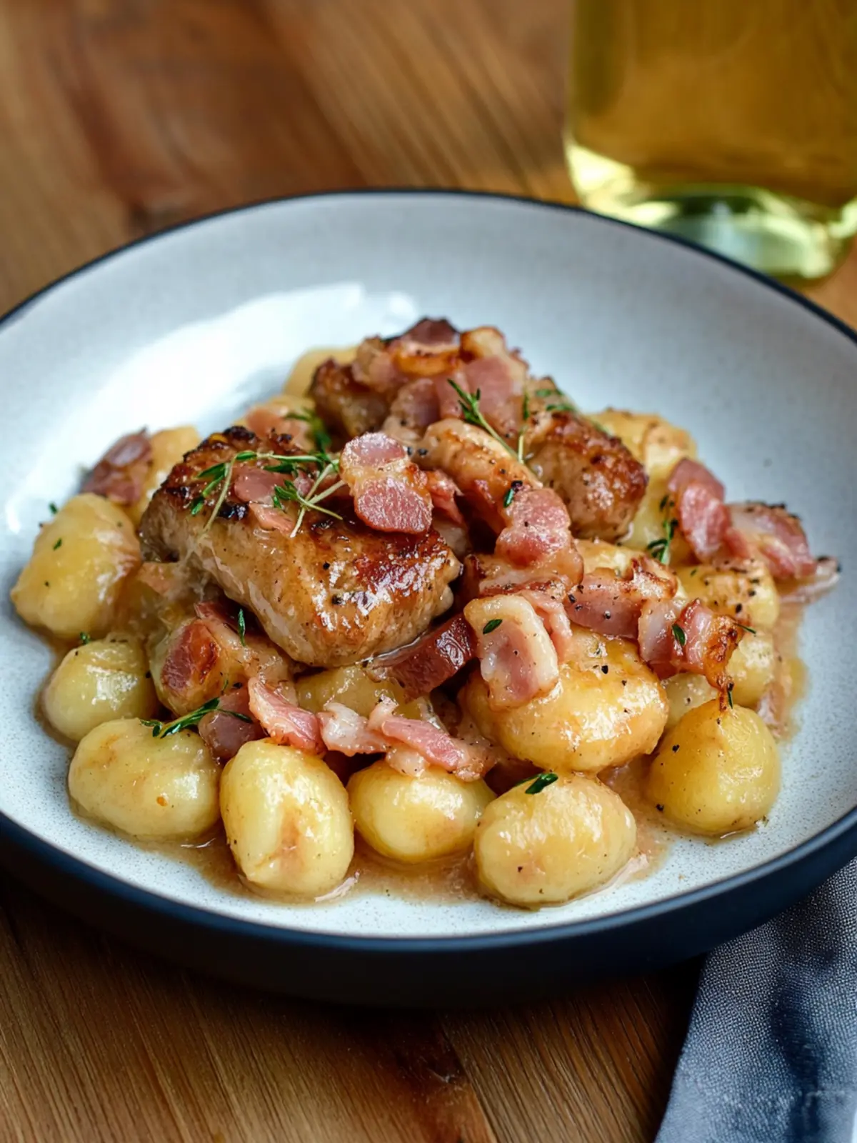 Rinderfilet mit Pfifferlings-Bacon-Gnocchi