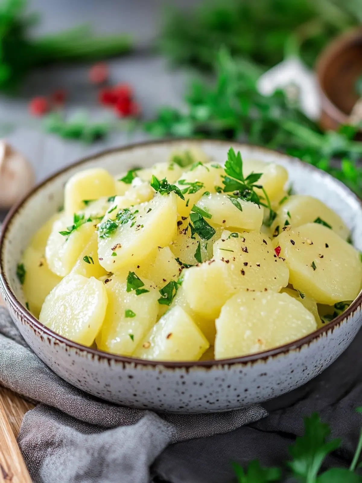 Falscher Low Carb Kartoffelsalat schwäbischer Art