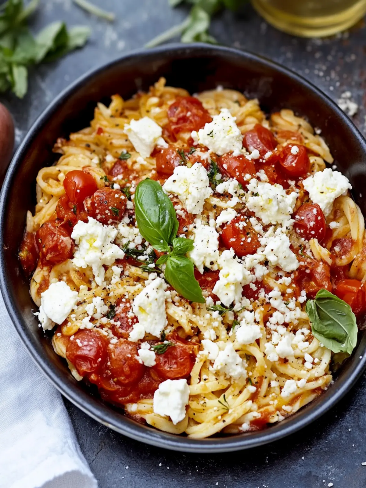 Griechischer Hack-Nudel-Auflauf mit Feta (Kritharaki-Auflauf)