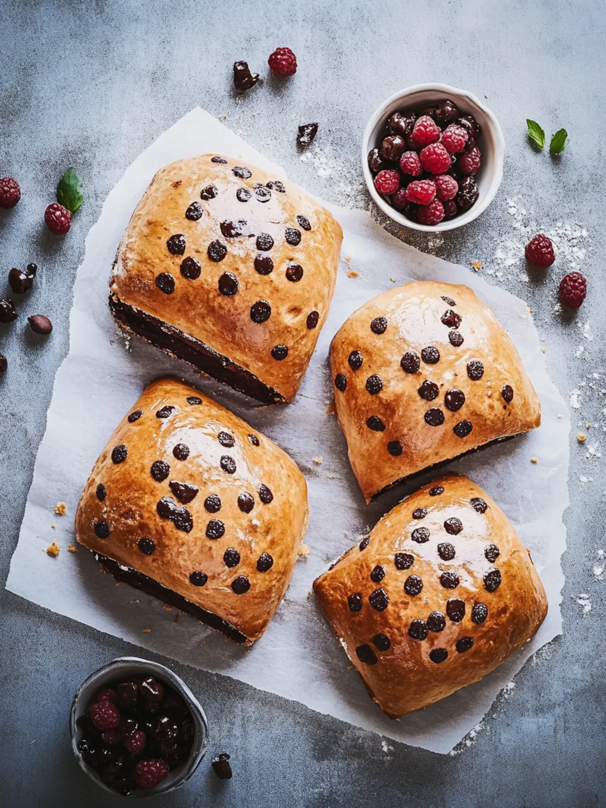 Luftige Schokobrötchen