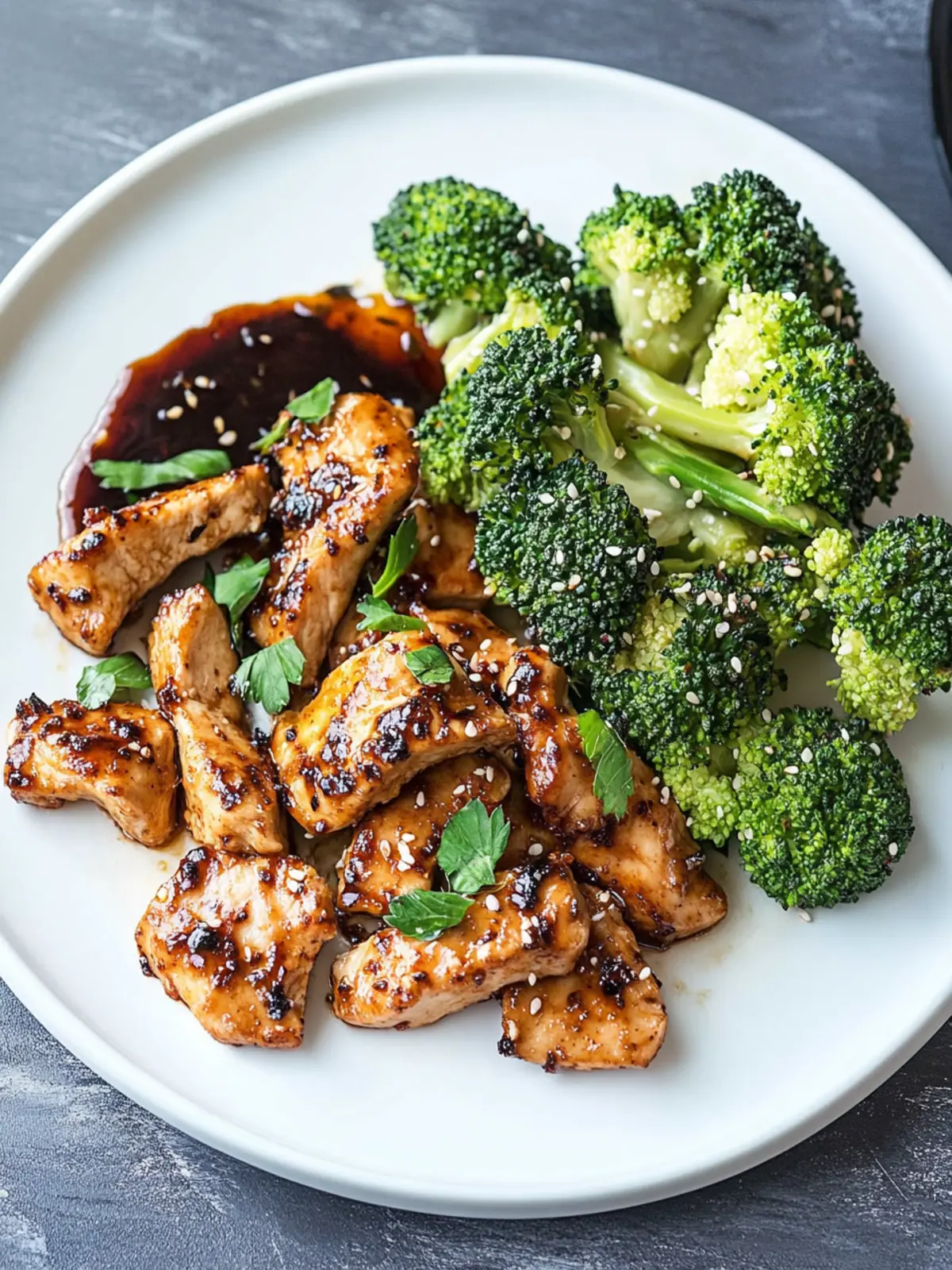 Balsamico-Huhn mit Broccoli