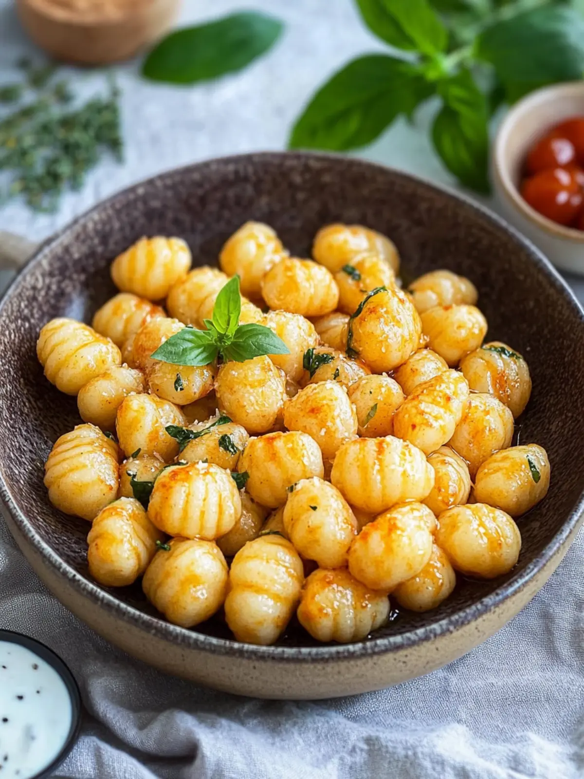 Gnocchi from the hot air fryer
