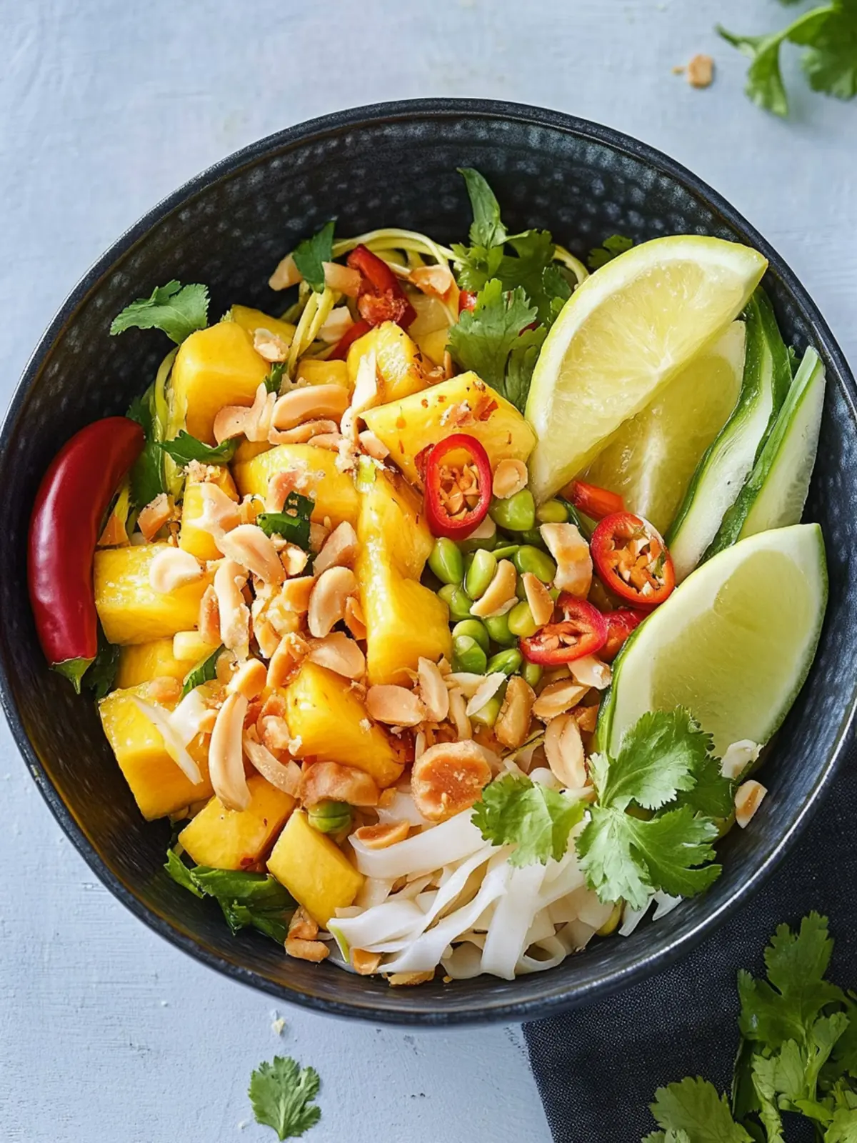 Salat mit Mango und Chinakohl