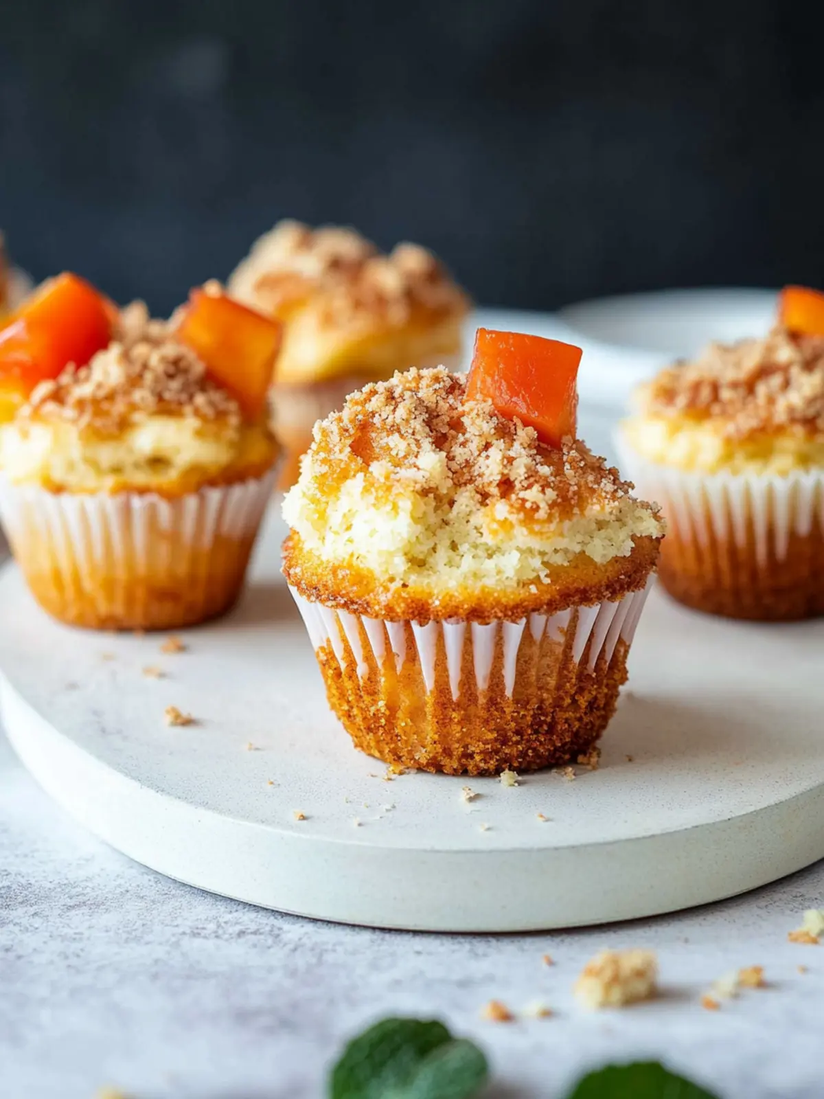 Karottenkuchen Muffins (Mit einer Frischkäsefüllung)