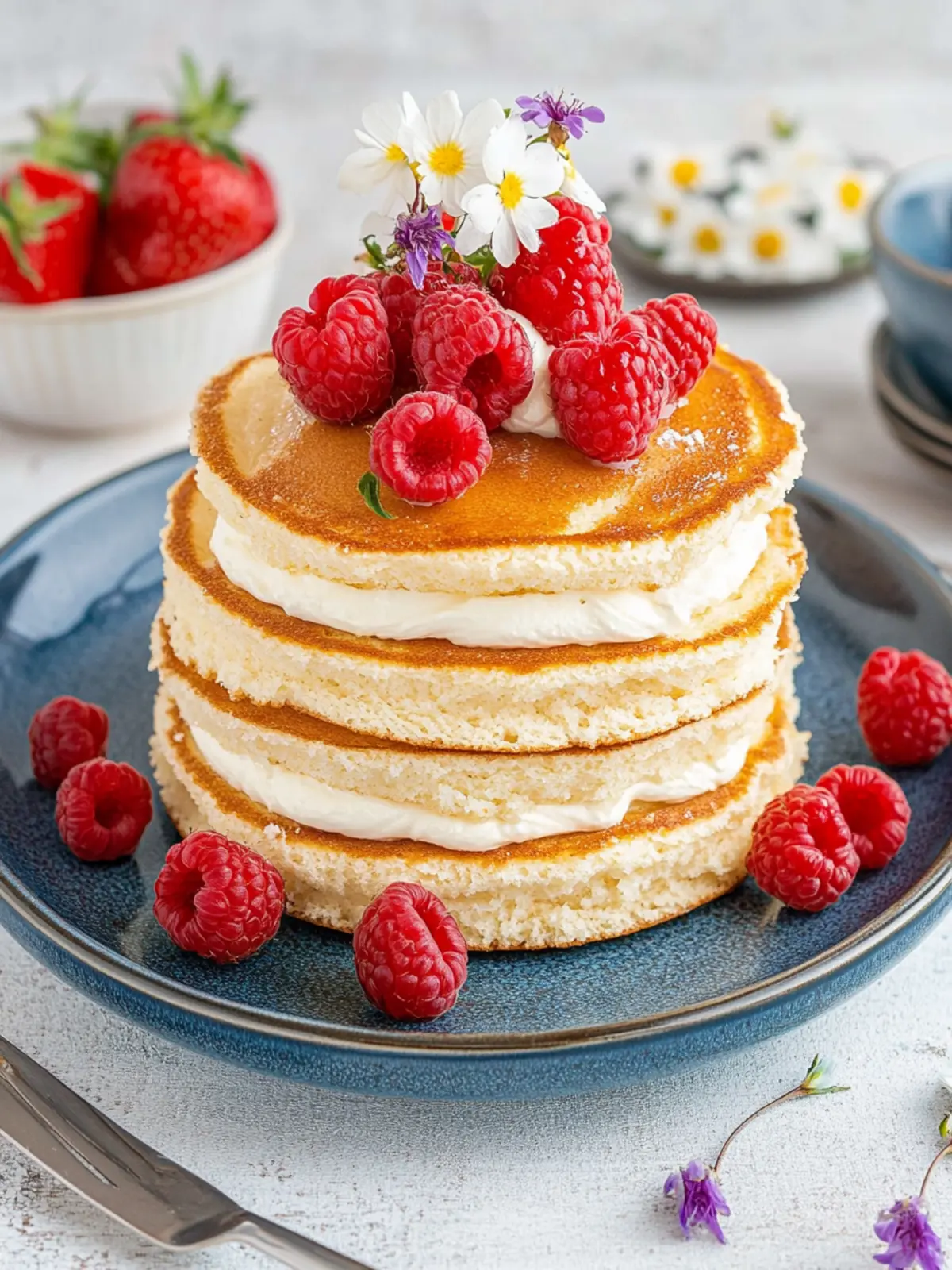 Fluffige süße Eierkuchen