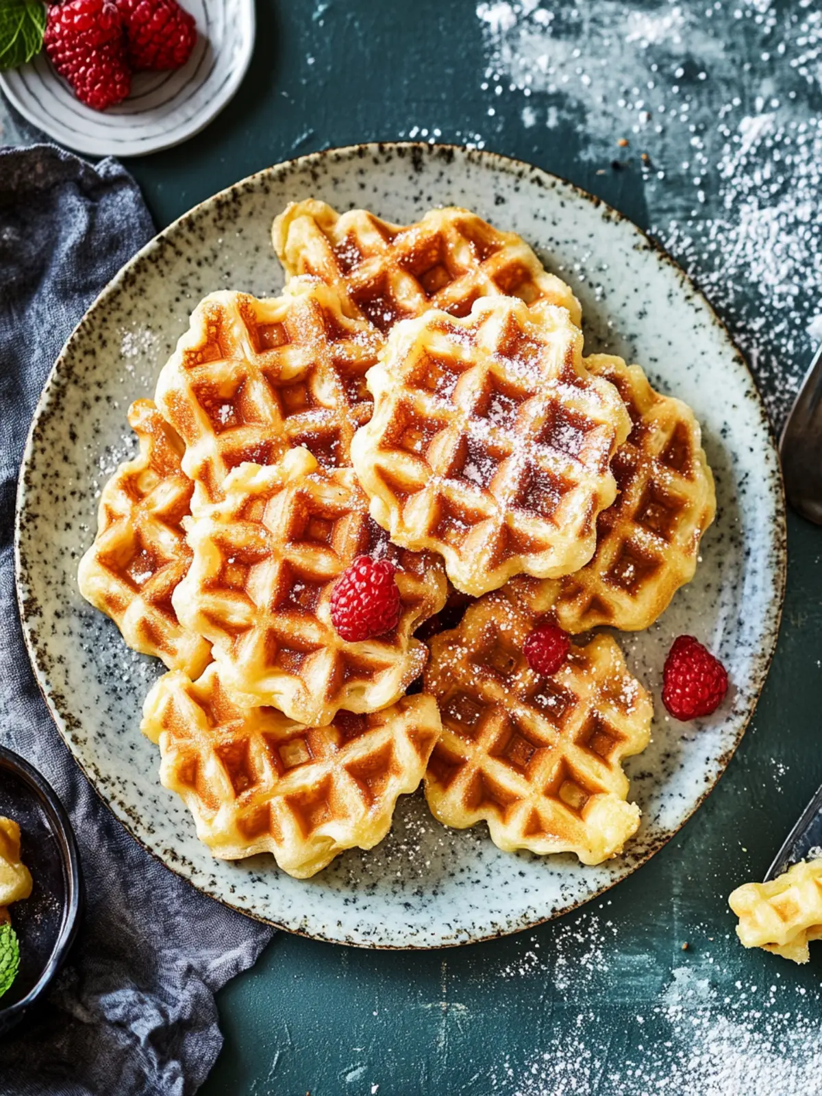 Lütticher Zuckerwaffeln mit Hagelzucker