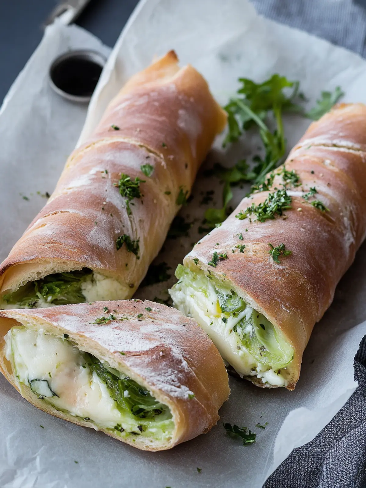 Schinkenröllchen mit Frischkäse