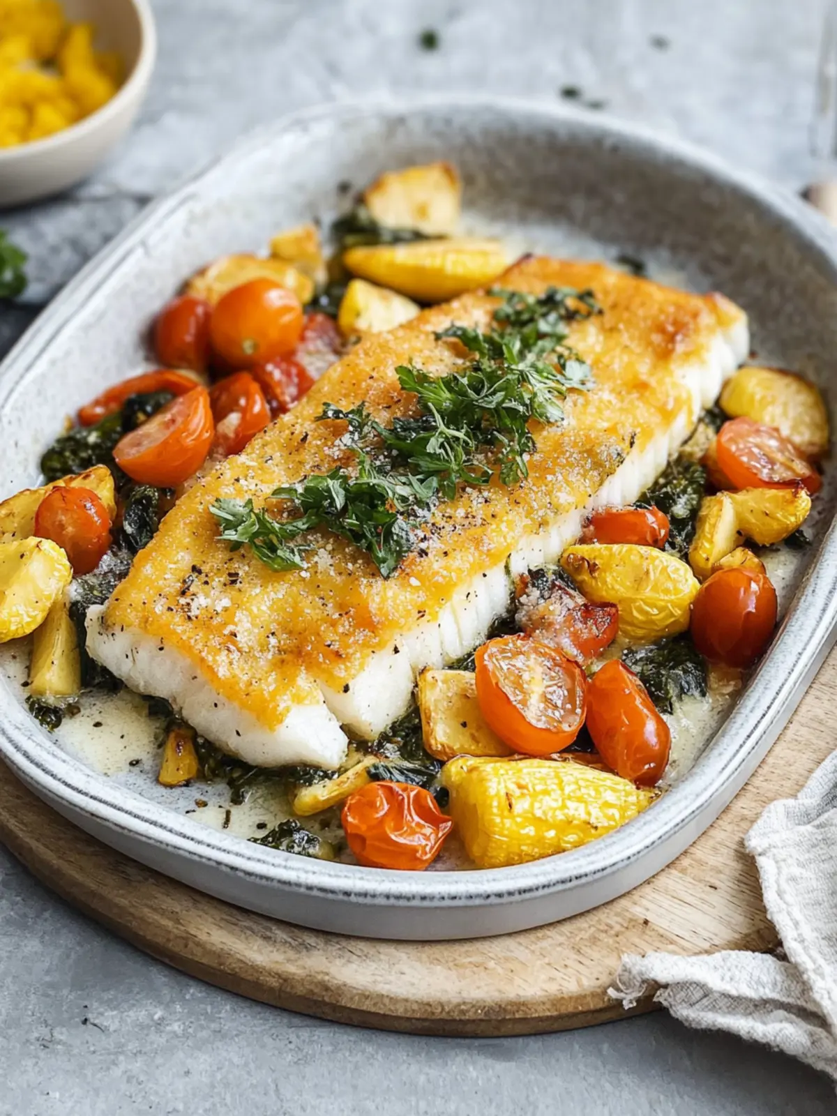 Fischstäbchen-Auflauf mit Gemüse