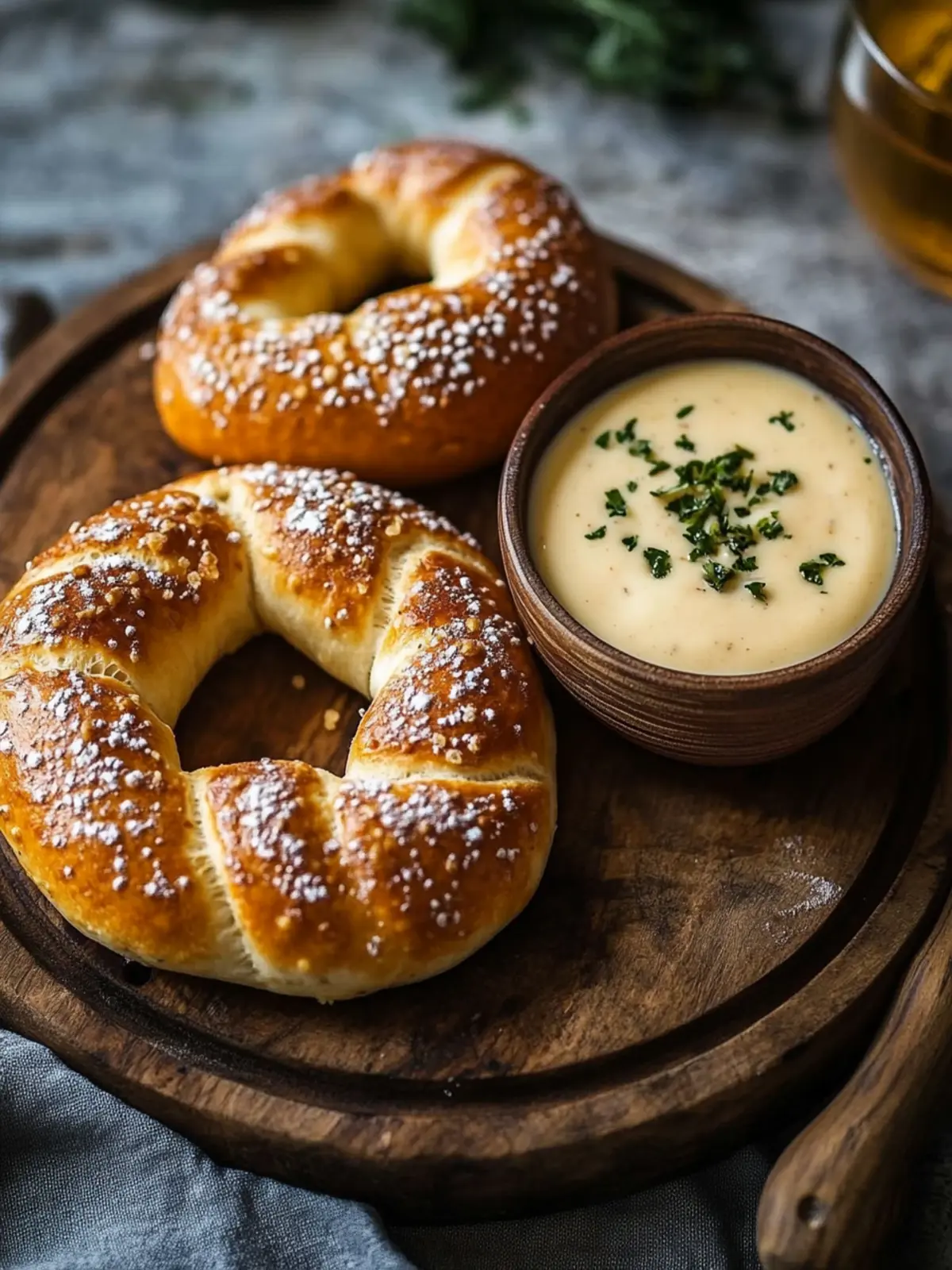 Brezeln mit Bierkäse-Dip