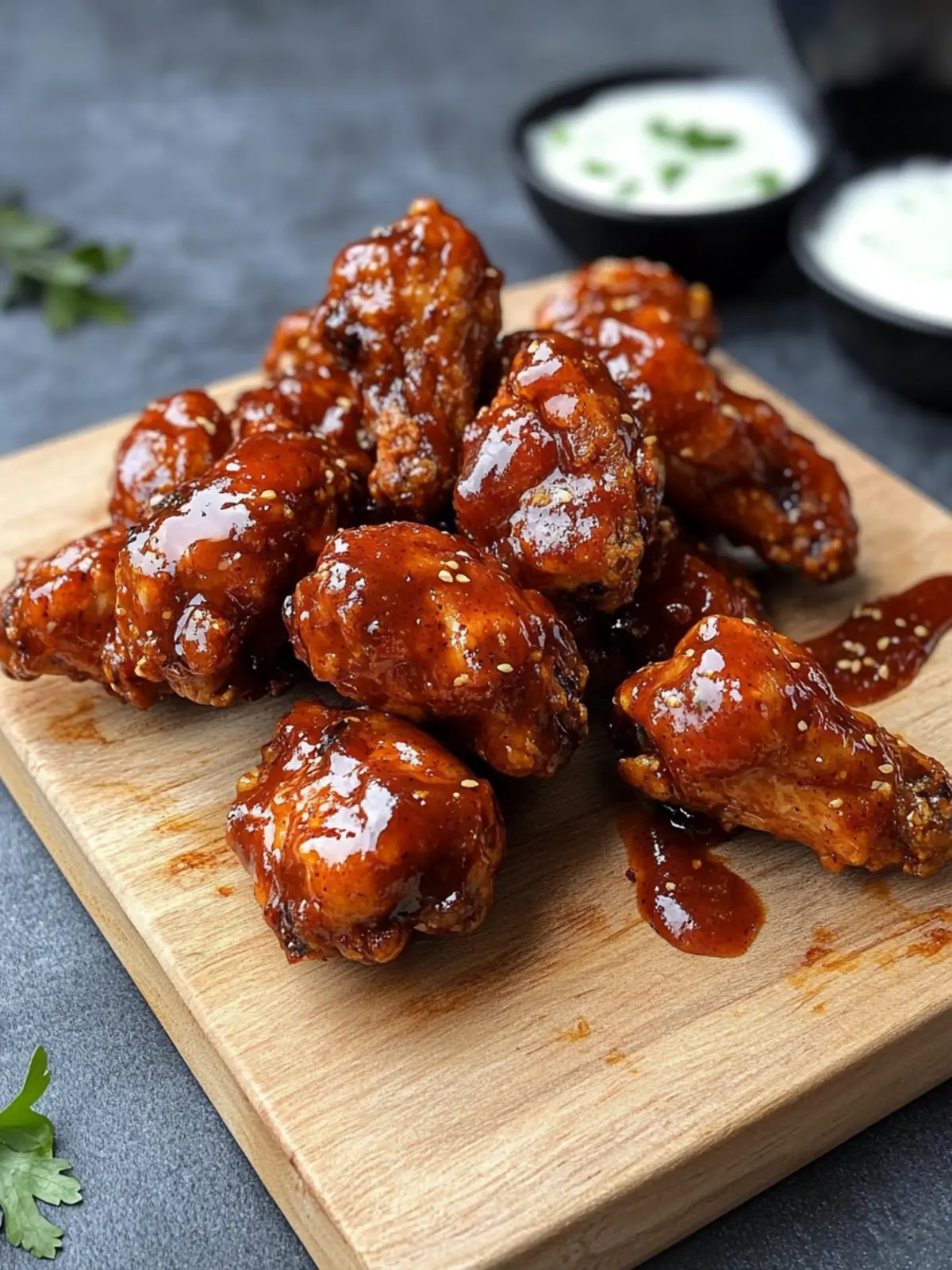 Try it out vegan and test these crispy vegan cauliflower wings with BBQ sauce