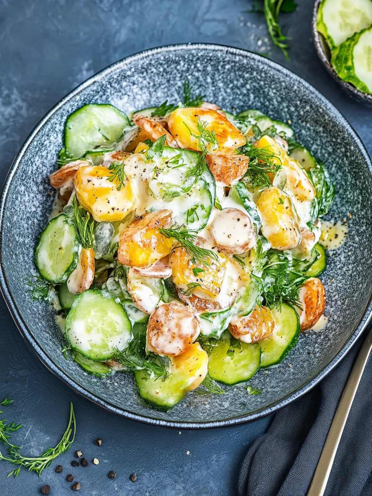 Knuspriger Kartoffelsalat: Knusprig & lecker