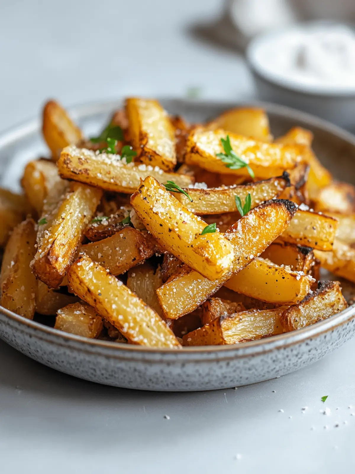 Airfryer Kohlrabi-Pommes Rezept