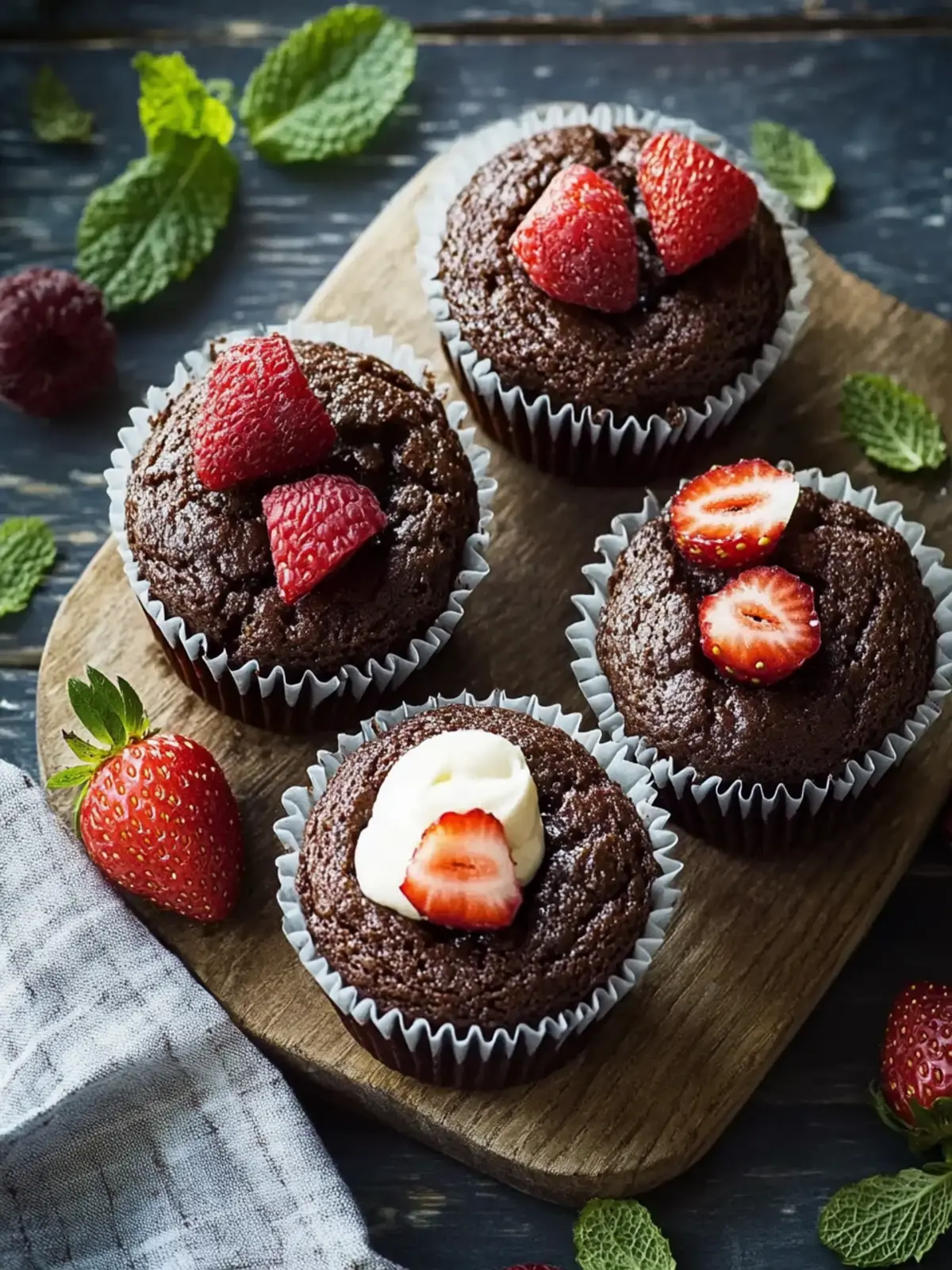 Erdbeer-Schoko-Muffins